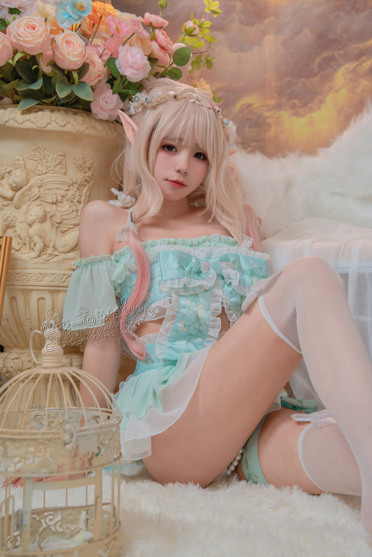 Cosplay 黏黏团子兔 豌豆公主的秘密花房の写真 14