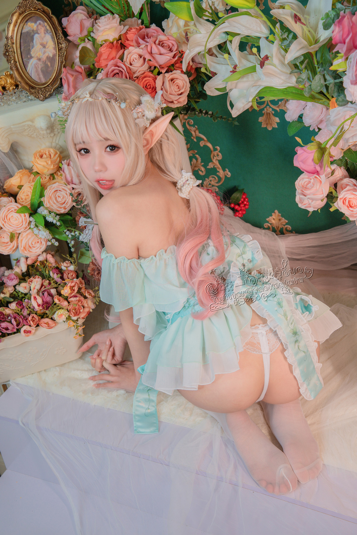 Cosplay 黏黏团子兔 豌豆公主的秘密花房の写真 26
