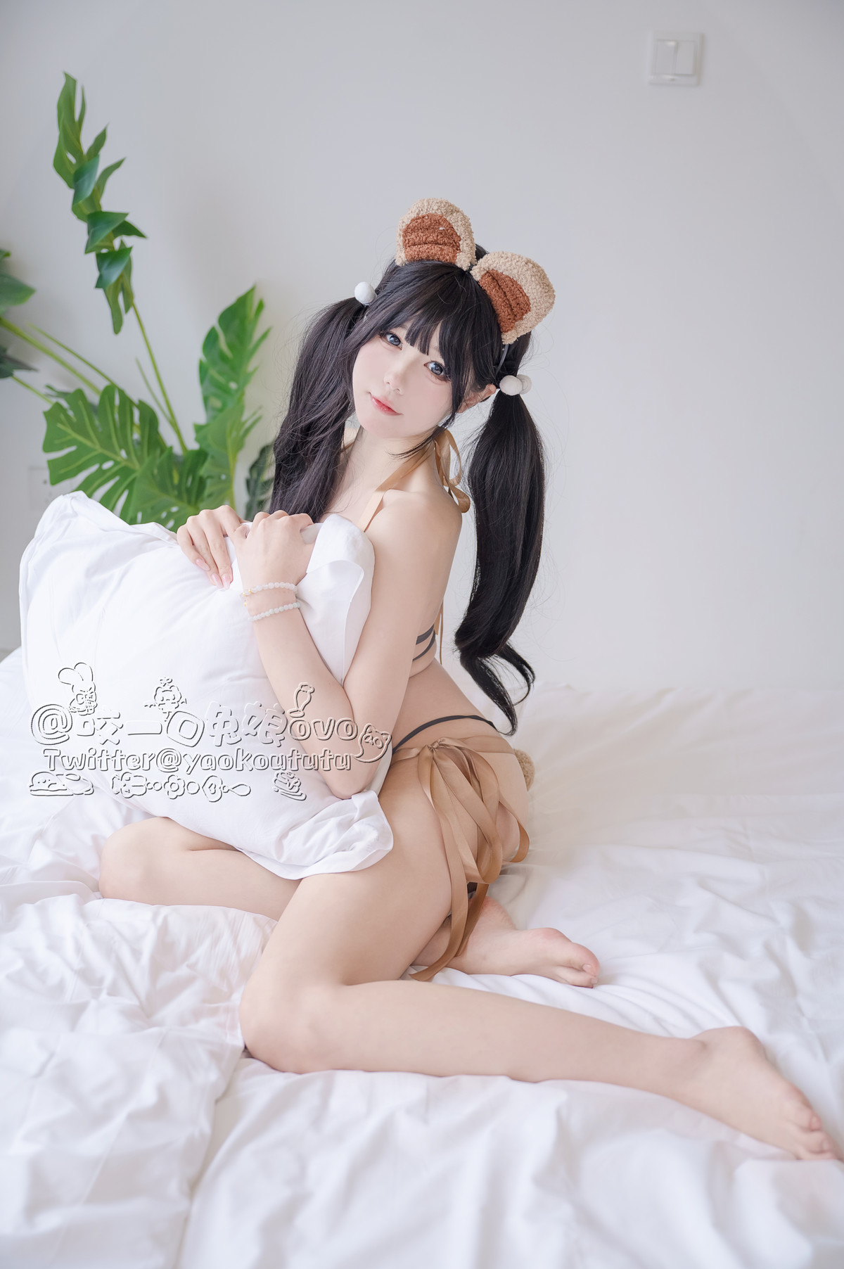 Cosplay 黏黏团子兔 小熊睡衣の写真 3