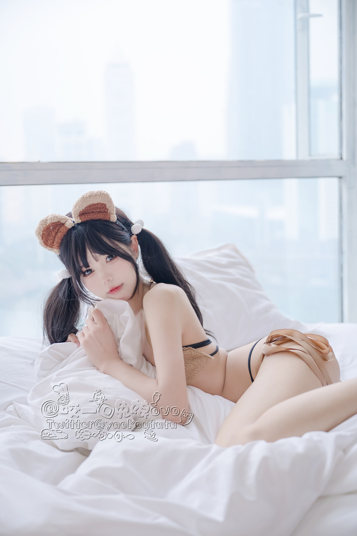 Cosplay 黏黏团子兔 小熊睡衣の写真 13