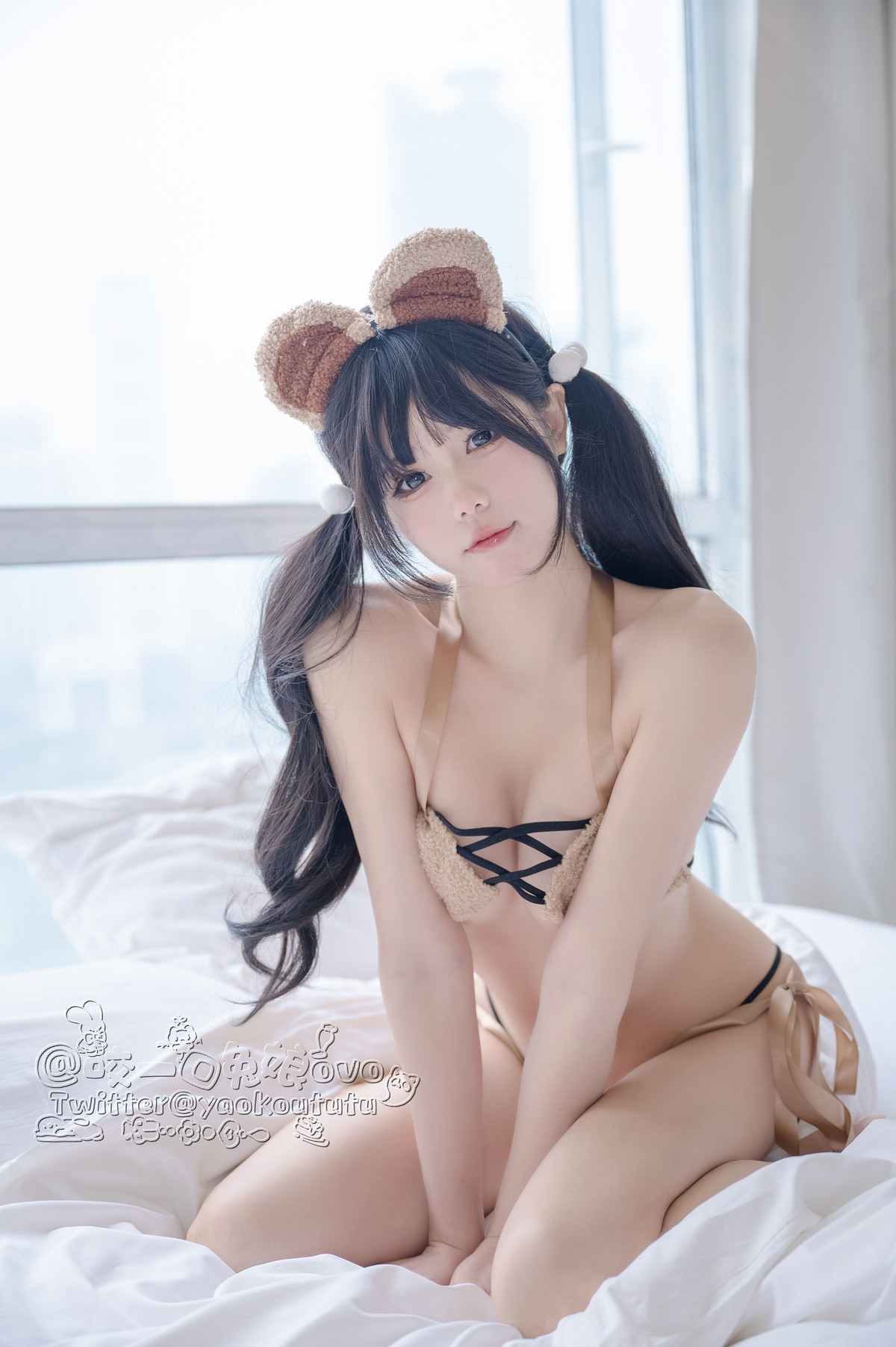 Cosplay 黏黏团子兔 小熊睡衣の写真 14