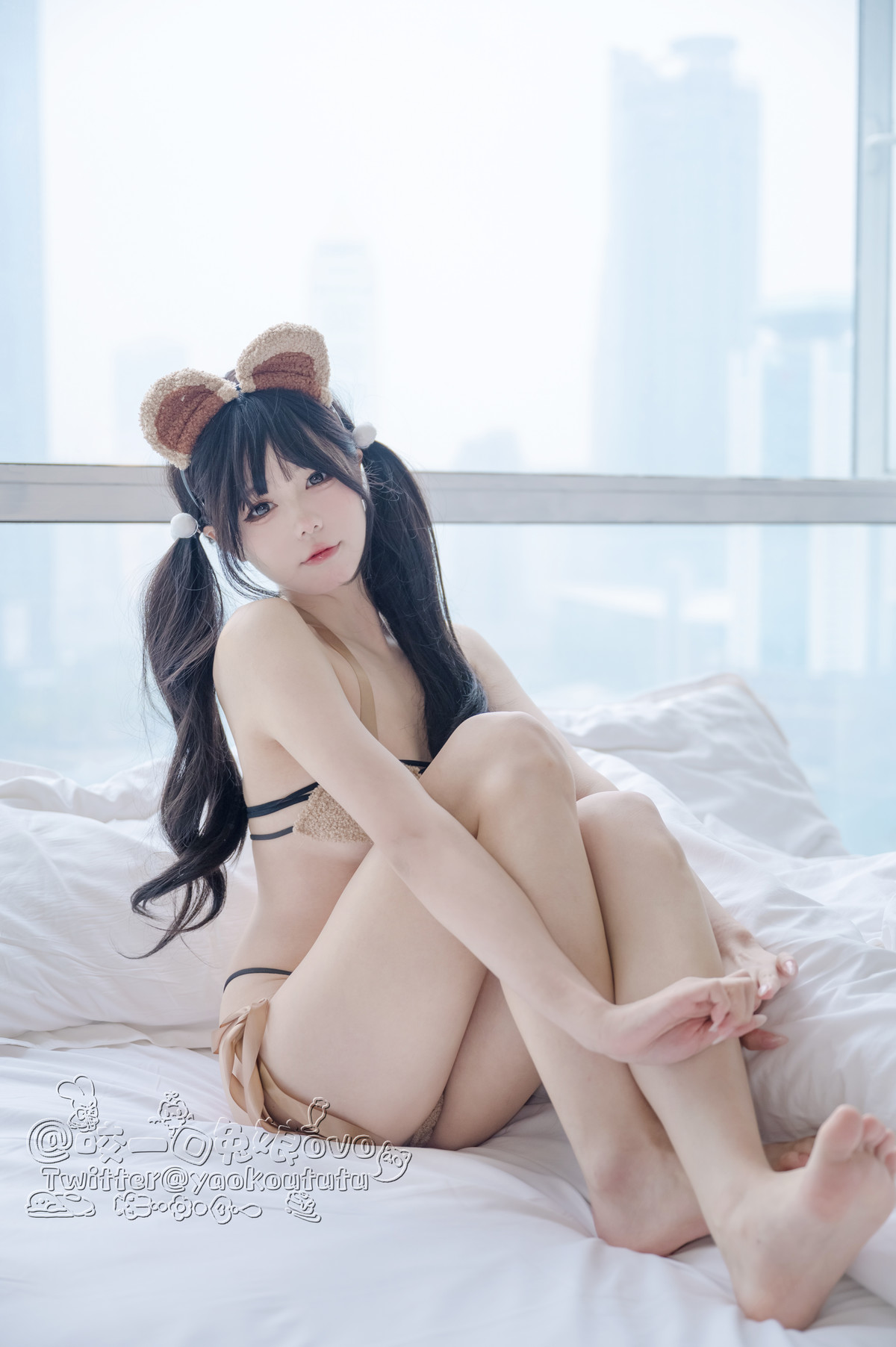 Cosplay 黏黏团子兔 小熊睡衣の写真 15