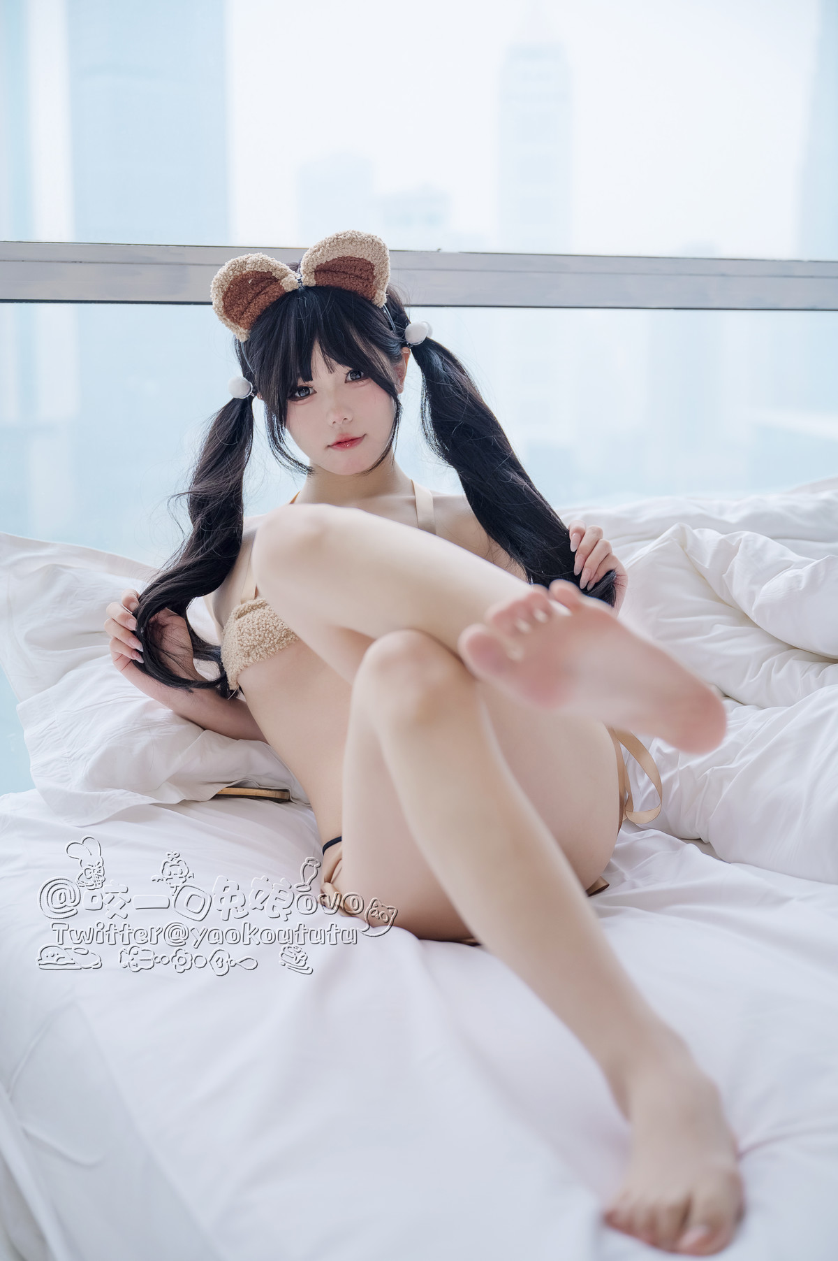 Cosplay 黏黏团子兔 小熊睡衣の写真 19