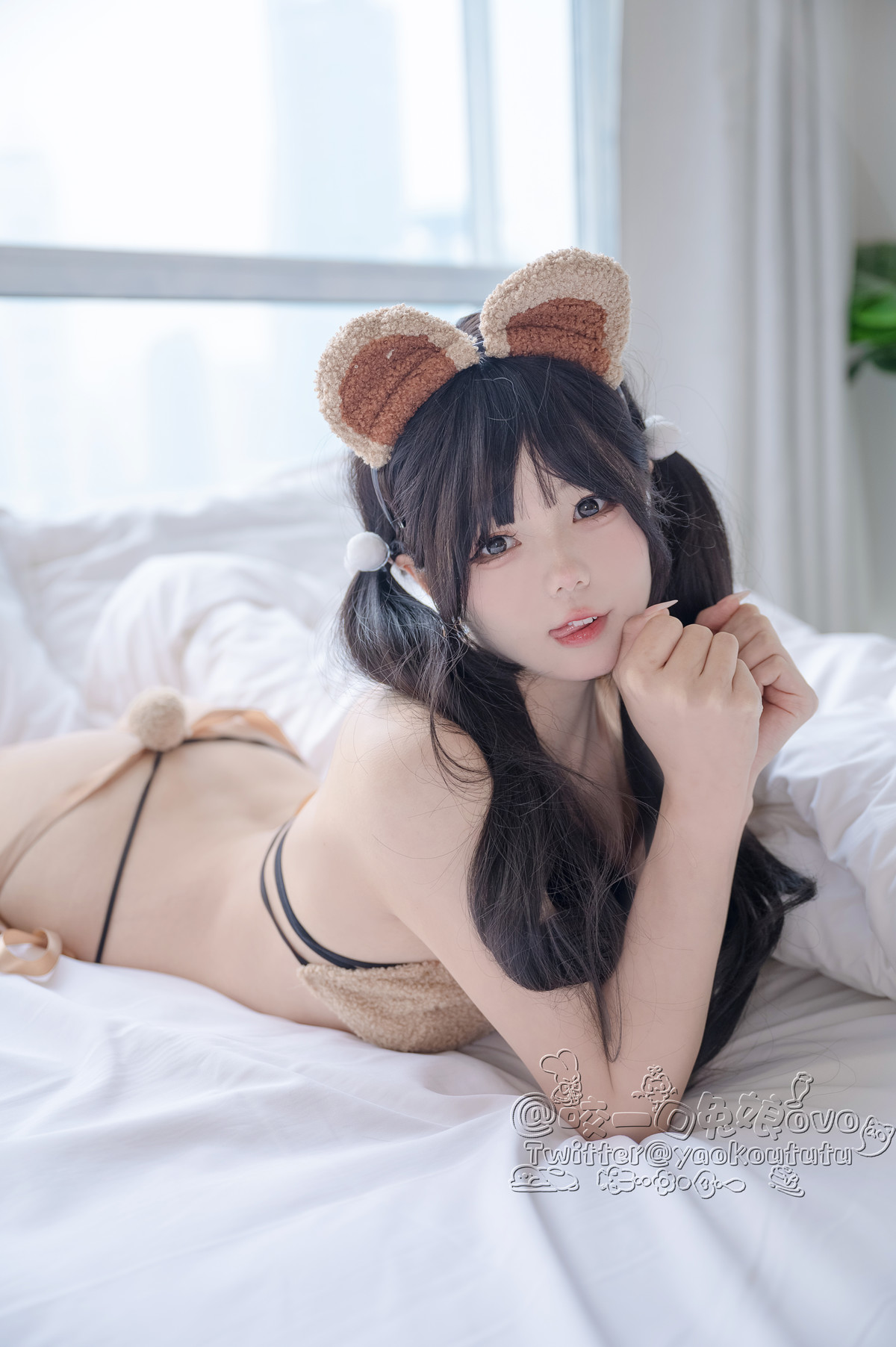 Cosplay 黏黏团子兔 小熊睡衣の写真 22
