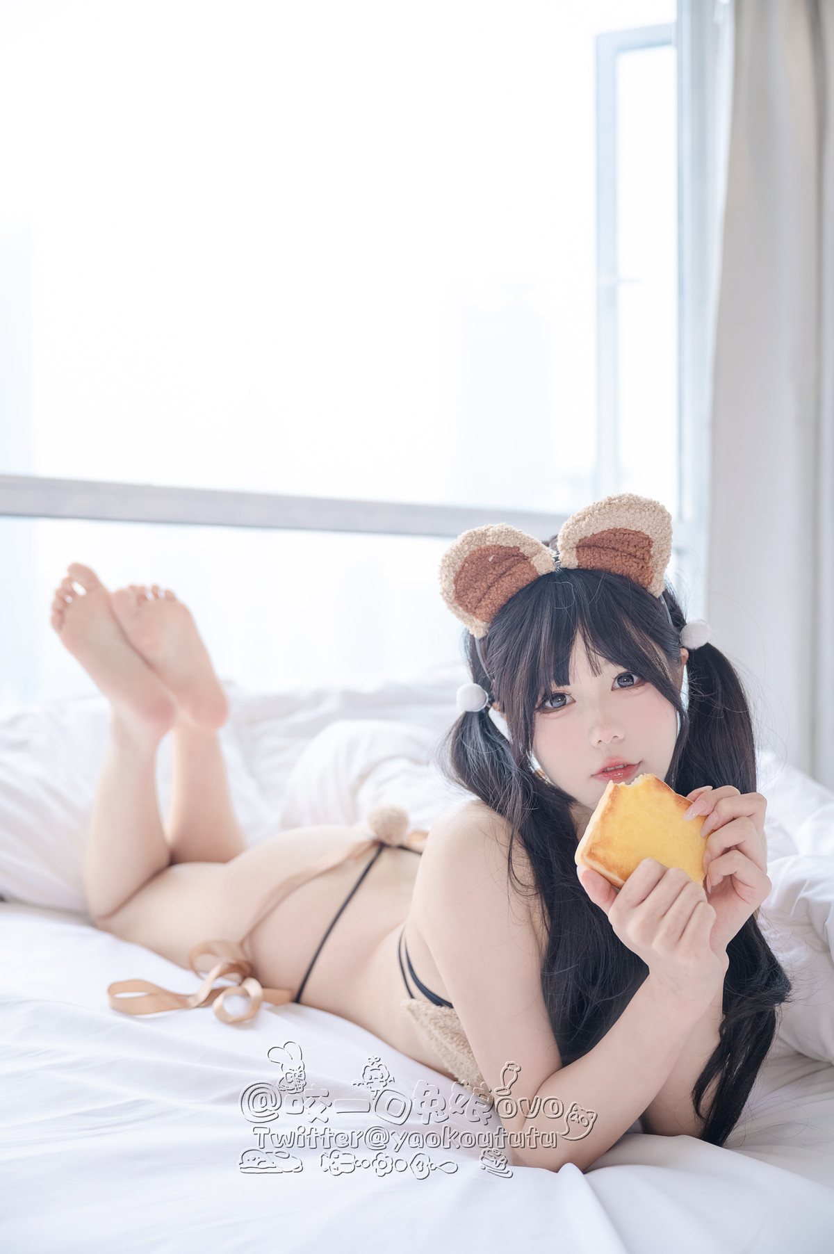 Cosplay 黏黏团子兔 小熊睡衣の写真 23