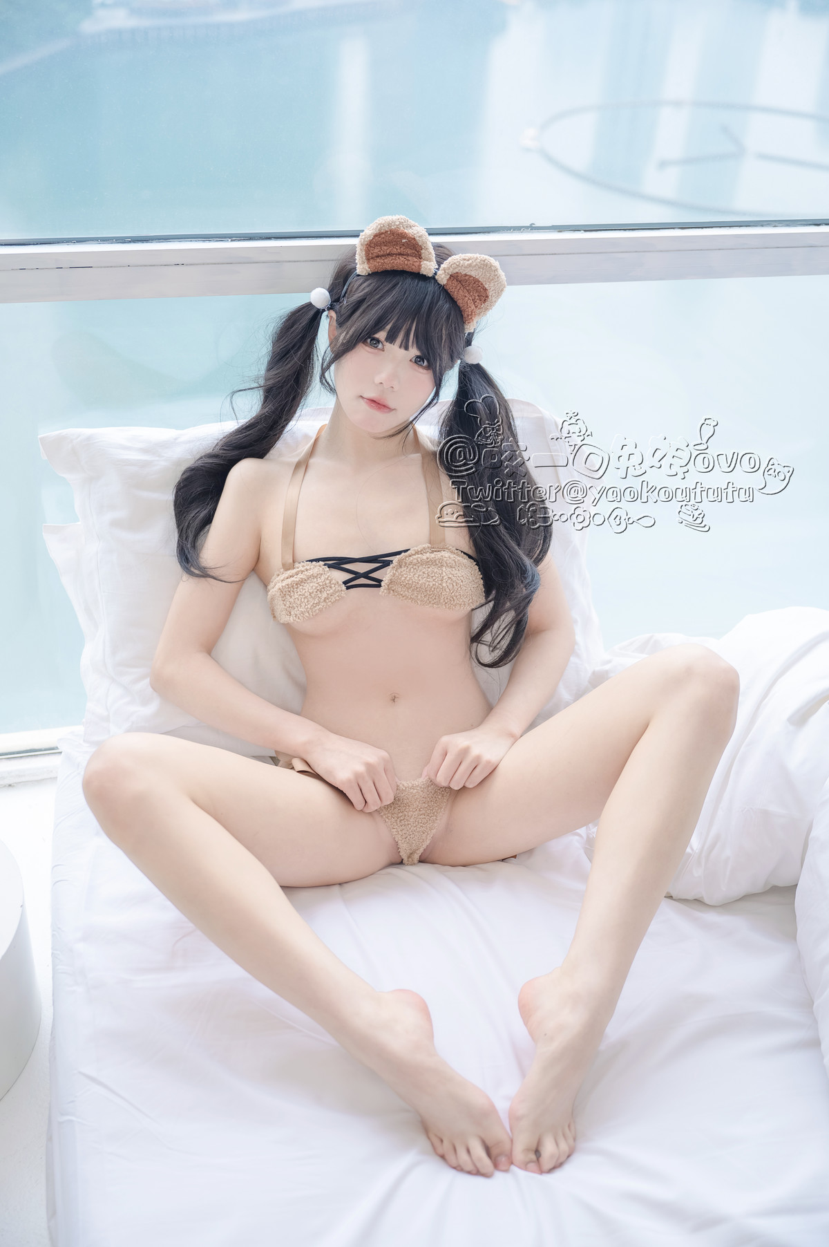 Cosplay 黏黏团子兔 小熊睡衣の写真 32