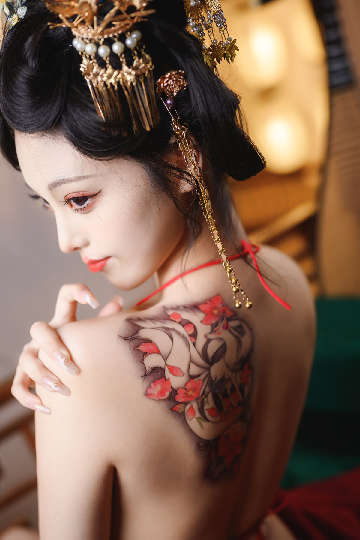 Cosplay 蜜汁猫裘Mizhimaoqiu 唐宫夜宴の写真 18