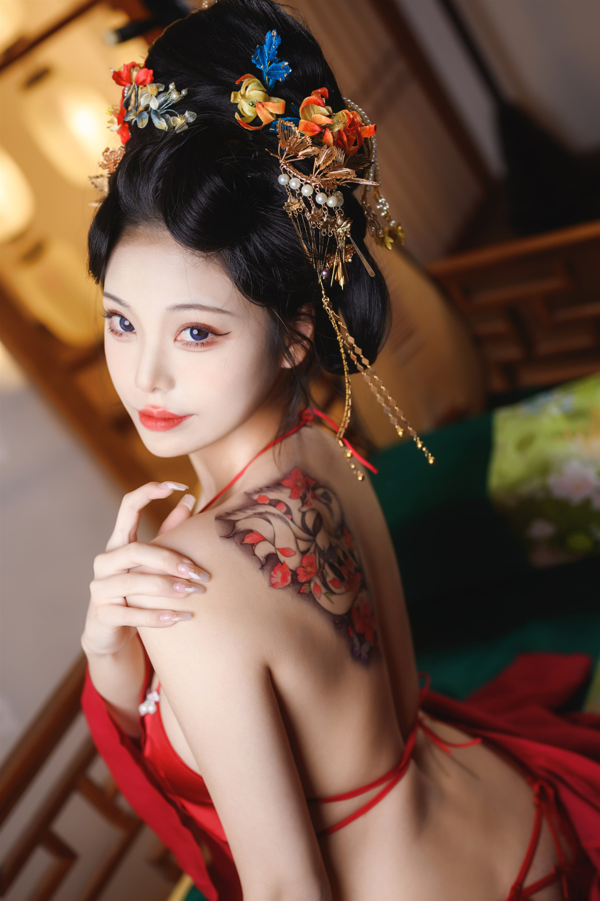 Cosplay 蜜汁猫裘Mizhimaoqiu 唐宫夜宴の写真 19