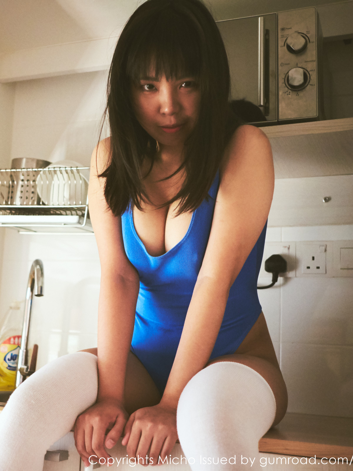 Micho Teh, [Patreon] Holiday House Blue Leotardの写真 29