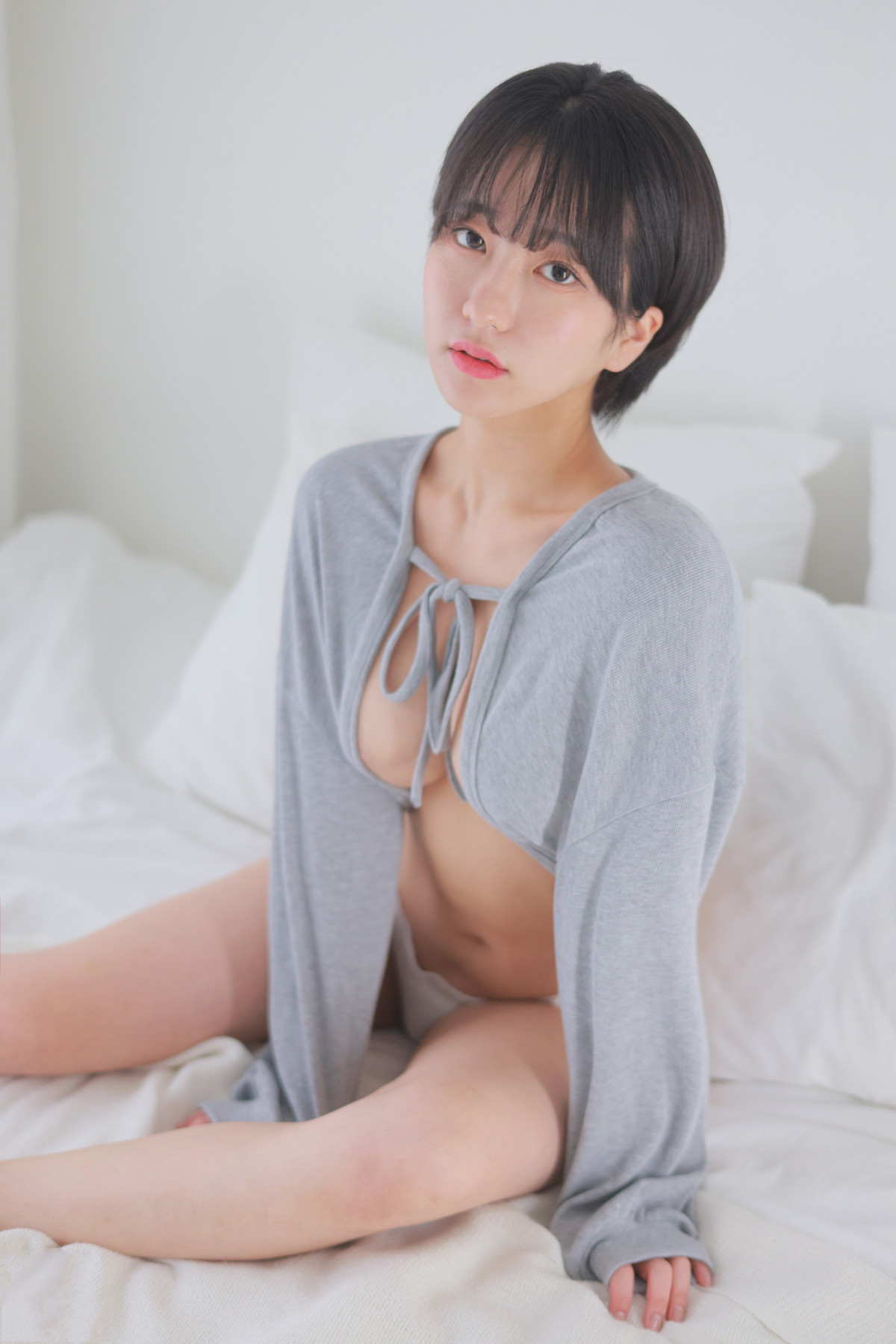 Sehee 세희, [Patreon] Gray Cardigan Short Cut Set.01の写真 5