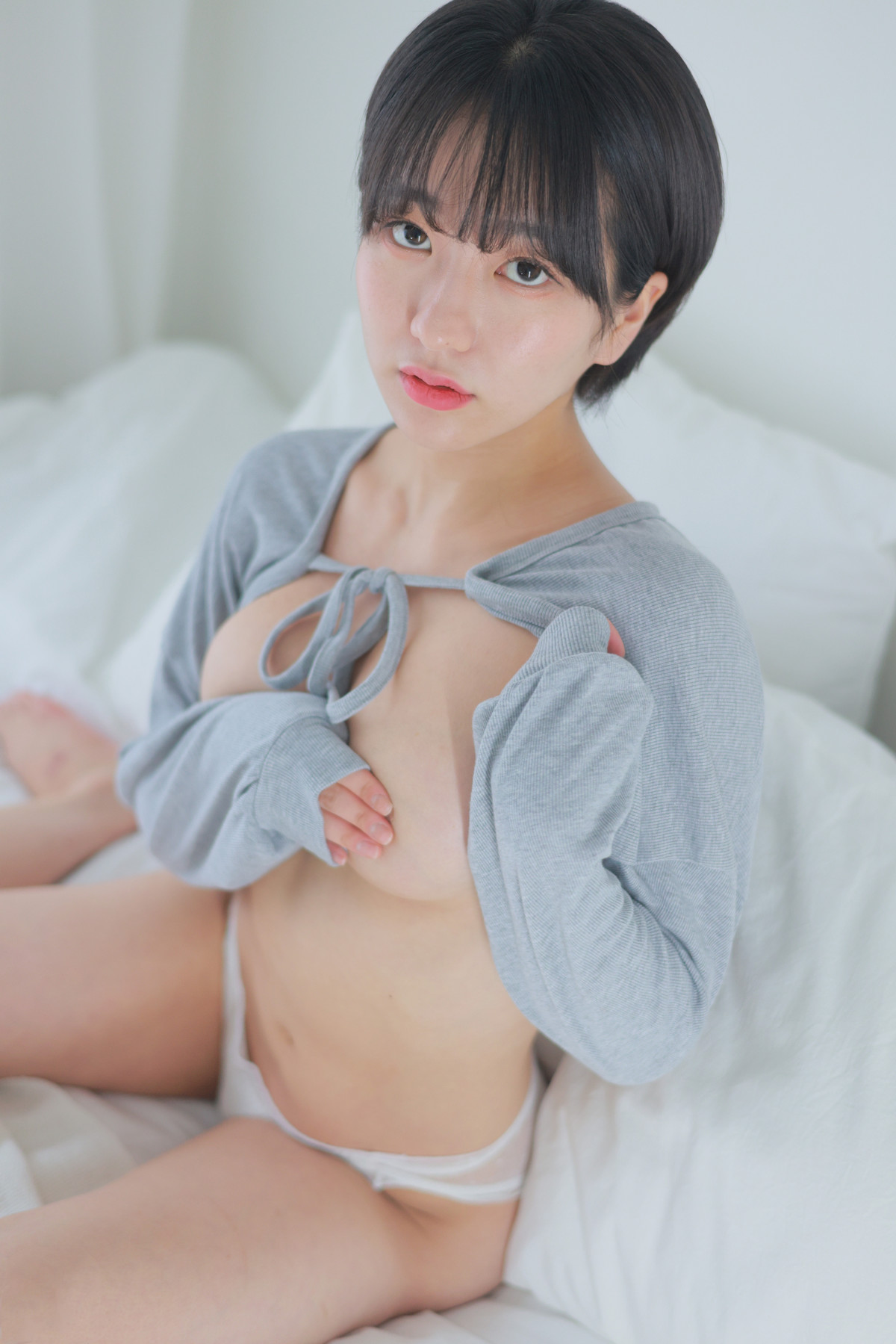 Sehee 세희, [Patreon] Gray Cardigan Short Cut Set.01の写真 11