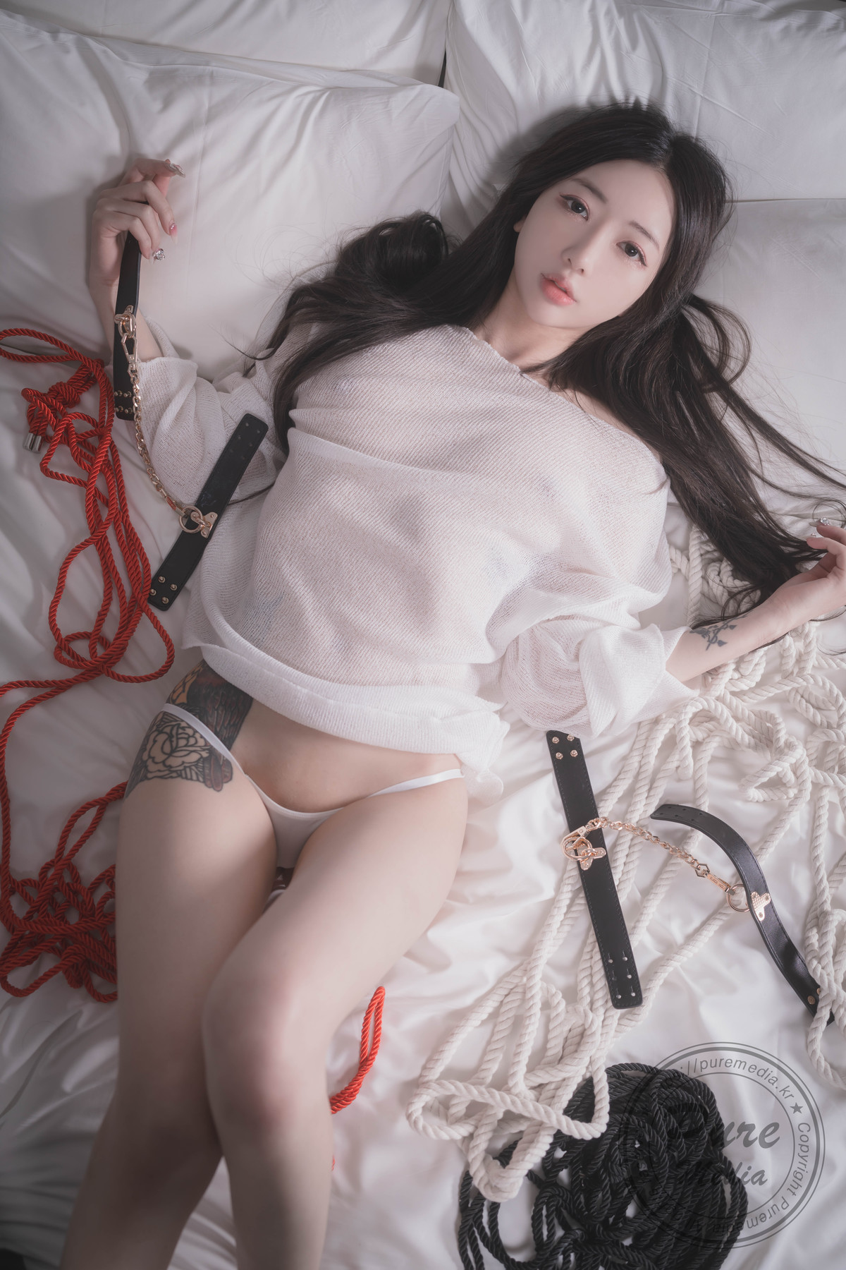 Jia 지아, Pure Media Vol.283 Tie Me Up With a Rope Set.03の写真 18