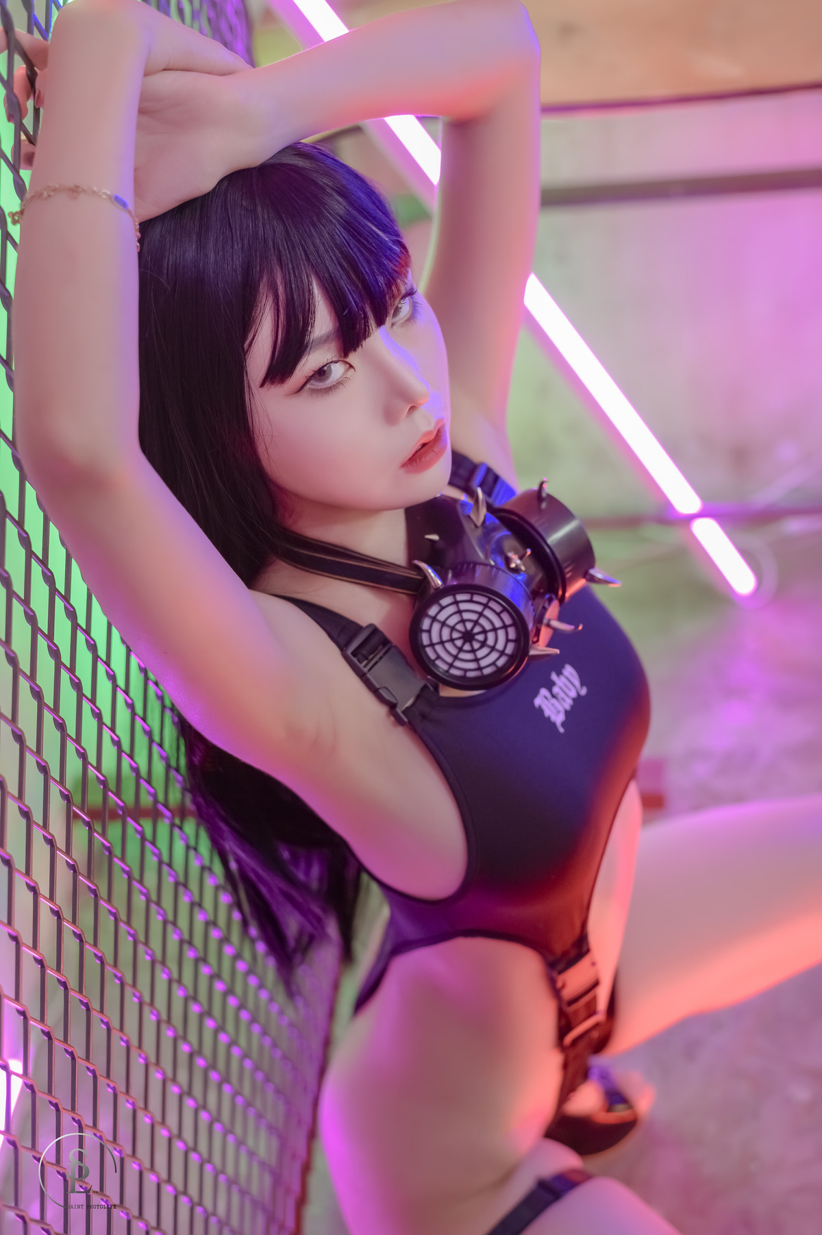 Yuna 유나, Saint PhotoLife Vol.46 Cyber Punk Set.01の写真 3