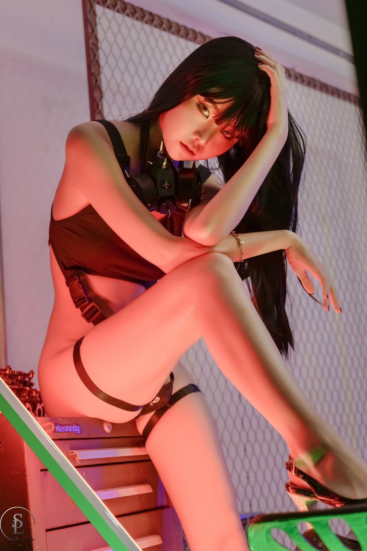 Yuna 유나, Saint PhotoLife Vol.46 Cyber Punk Set.01の写真 12