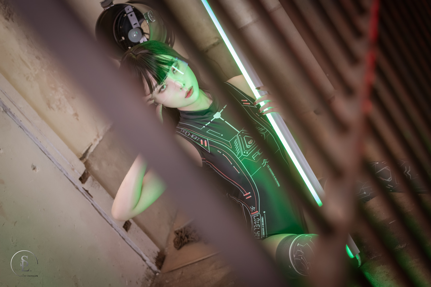 Yuna 유나, Saint PhotoLife Vol.46 Cyber Punk Set.02の写真 18
