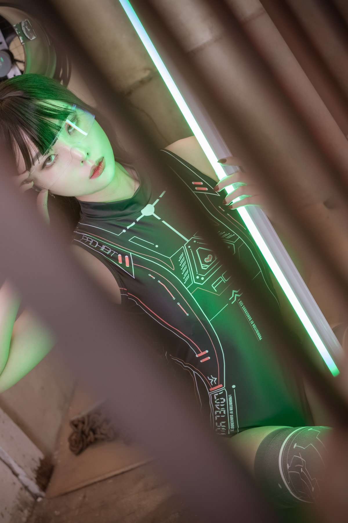 Yuna 유나, Saint PhotoLife Vol.46 Cyber Punk Set.02の写真 19