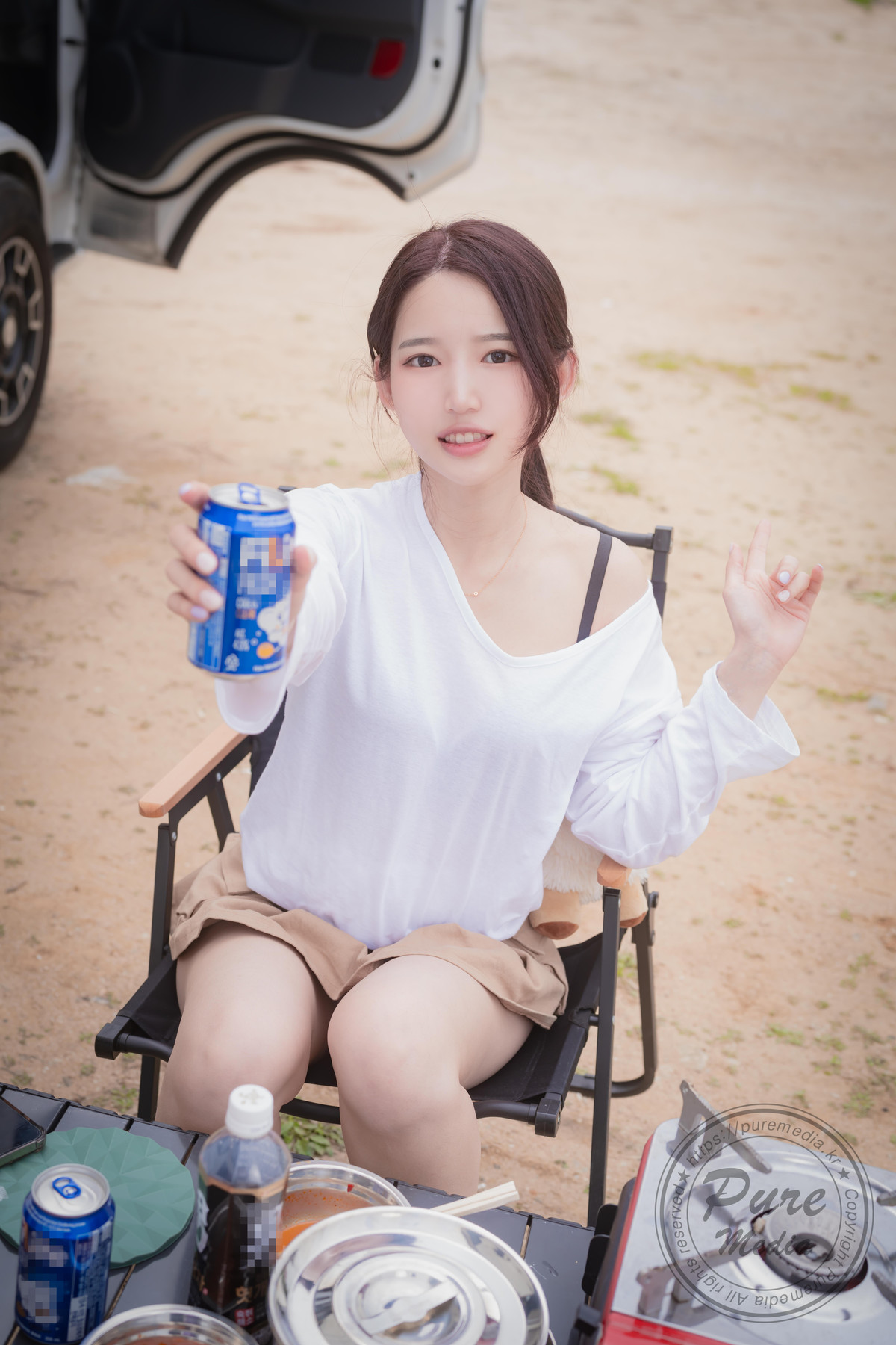 Yeha 예하, PURE MEDIA Vol.287 “Sex Vacation in Camping Car” Set.03の写真 20