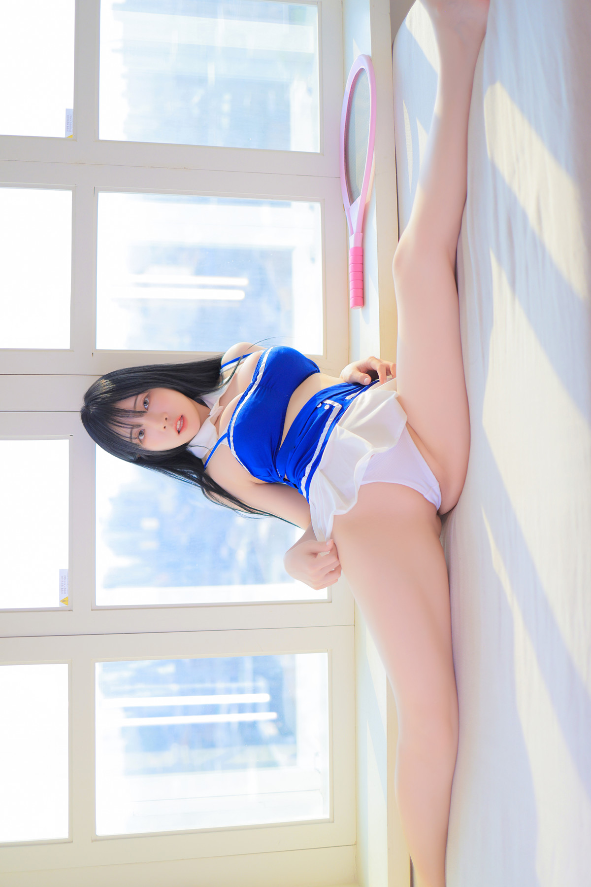 Rinaモモリナ, Patreon ‘Blue and White Swimsuit’ Set.01の写真 26