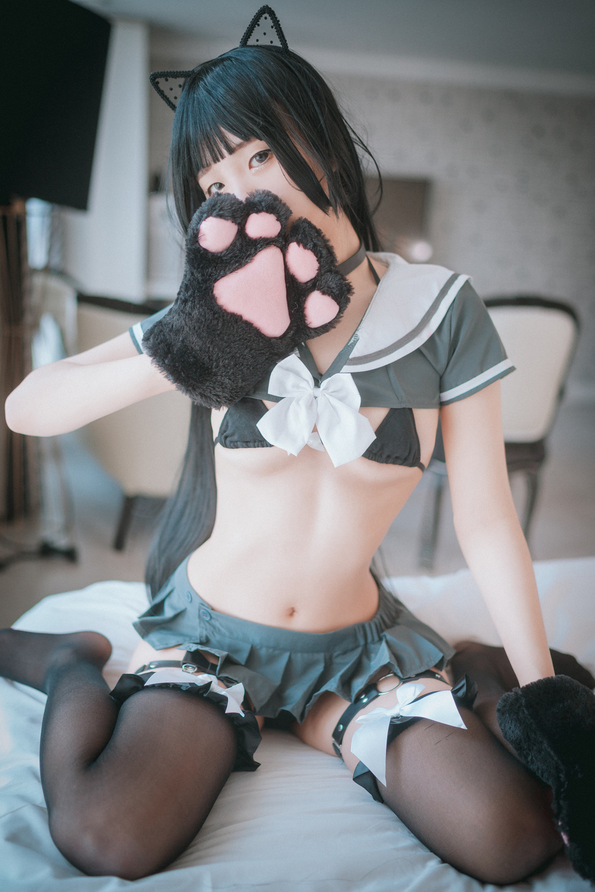 Jeong Jenny 정제니, DJAWA Katzenmädchen in Schuluniformの写真 17