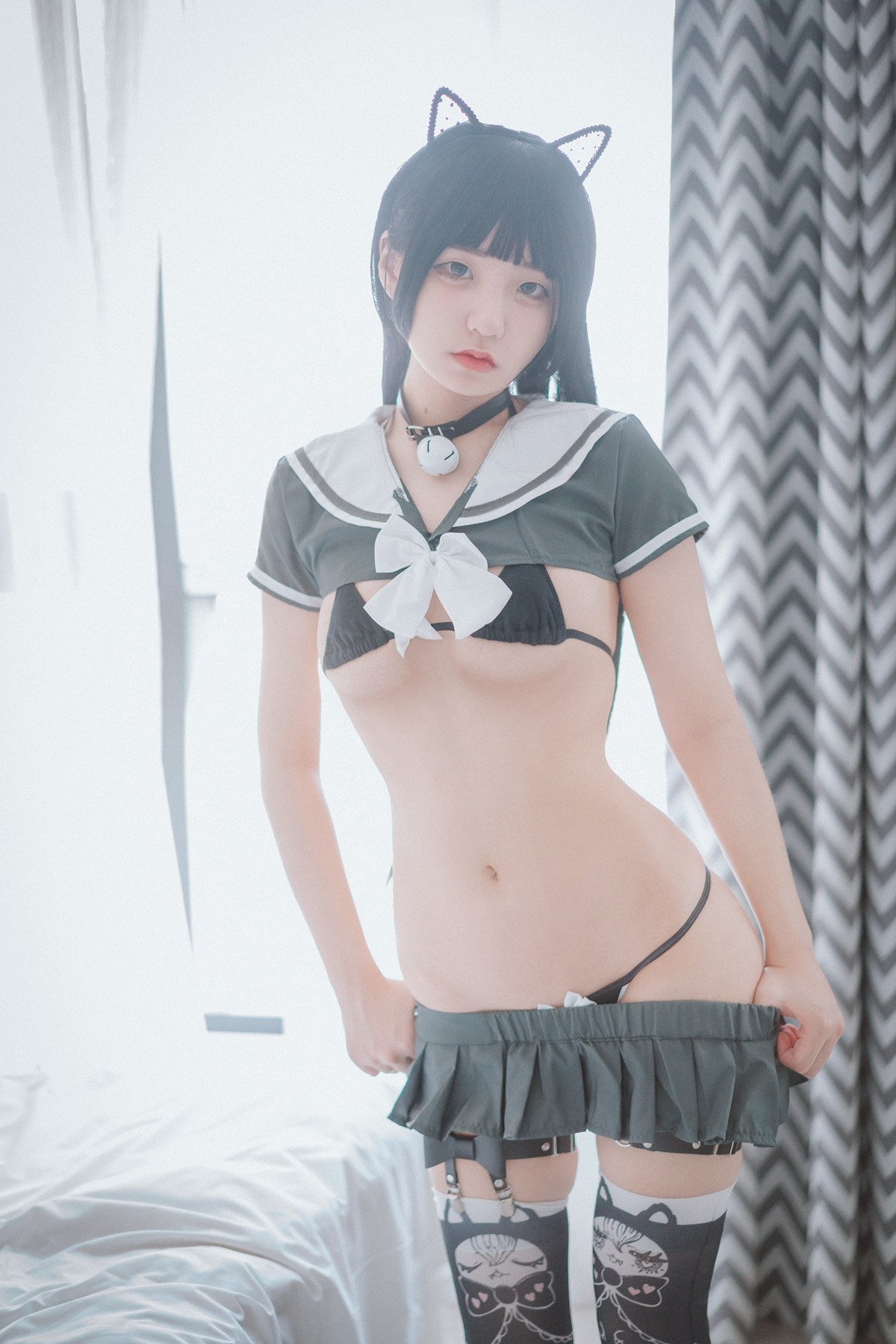 Jeong Jenny 정제니, DJAWA Katzenmädchen in Schuluniformの写真 32