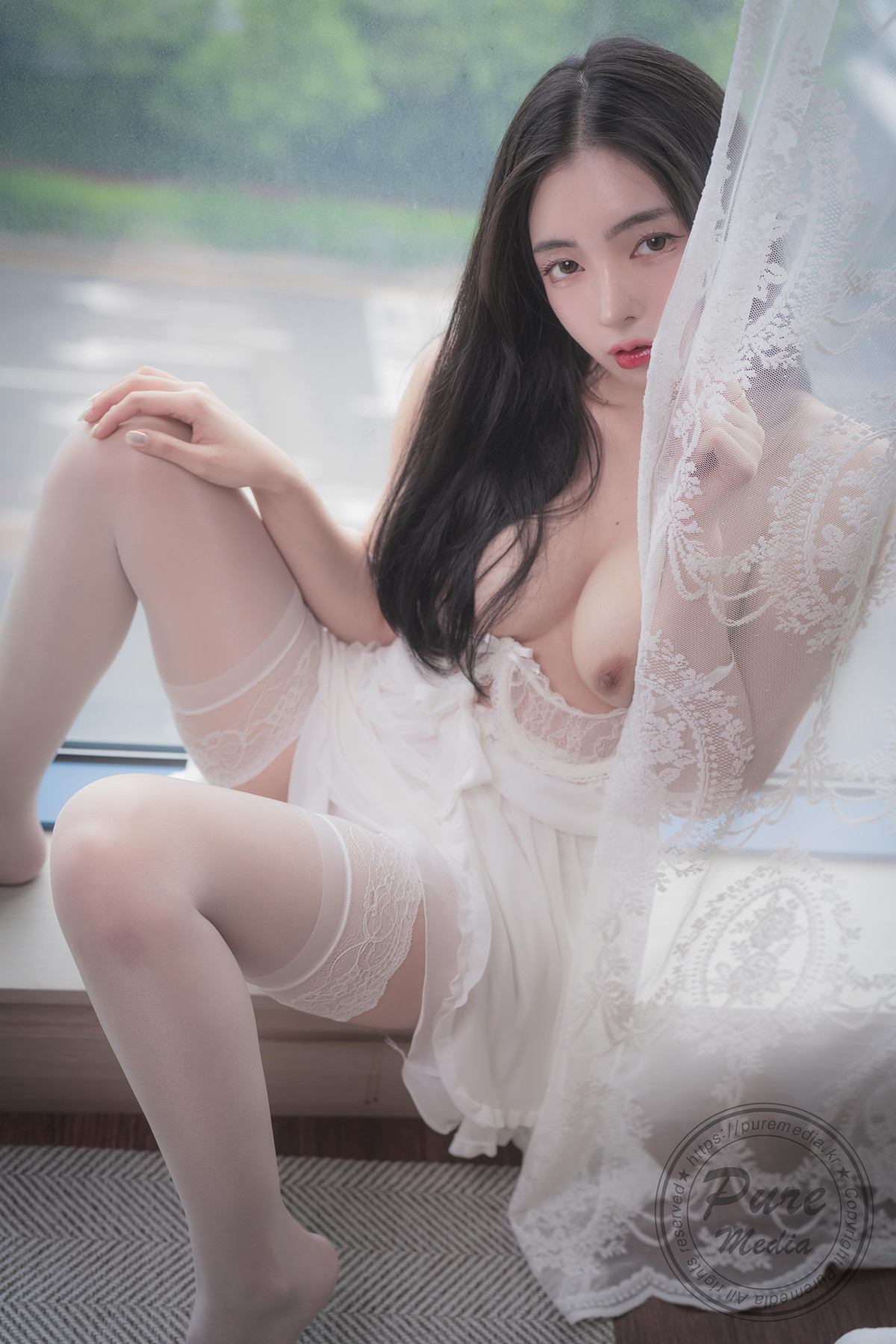 Mallang 말랑, PURE MEDIA Vol.288 ‘Moist Girl on Rainy Day’ Set.02の写真 15