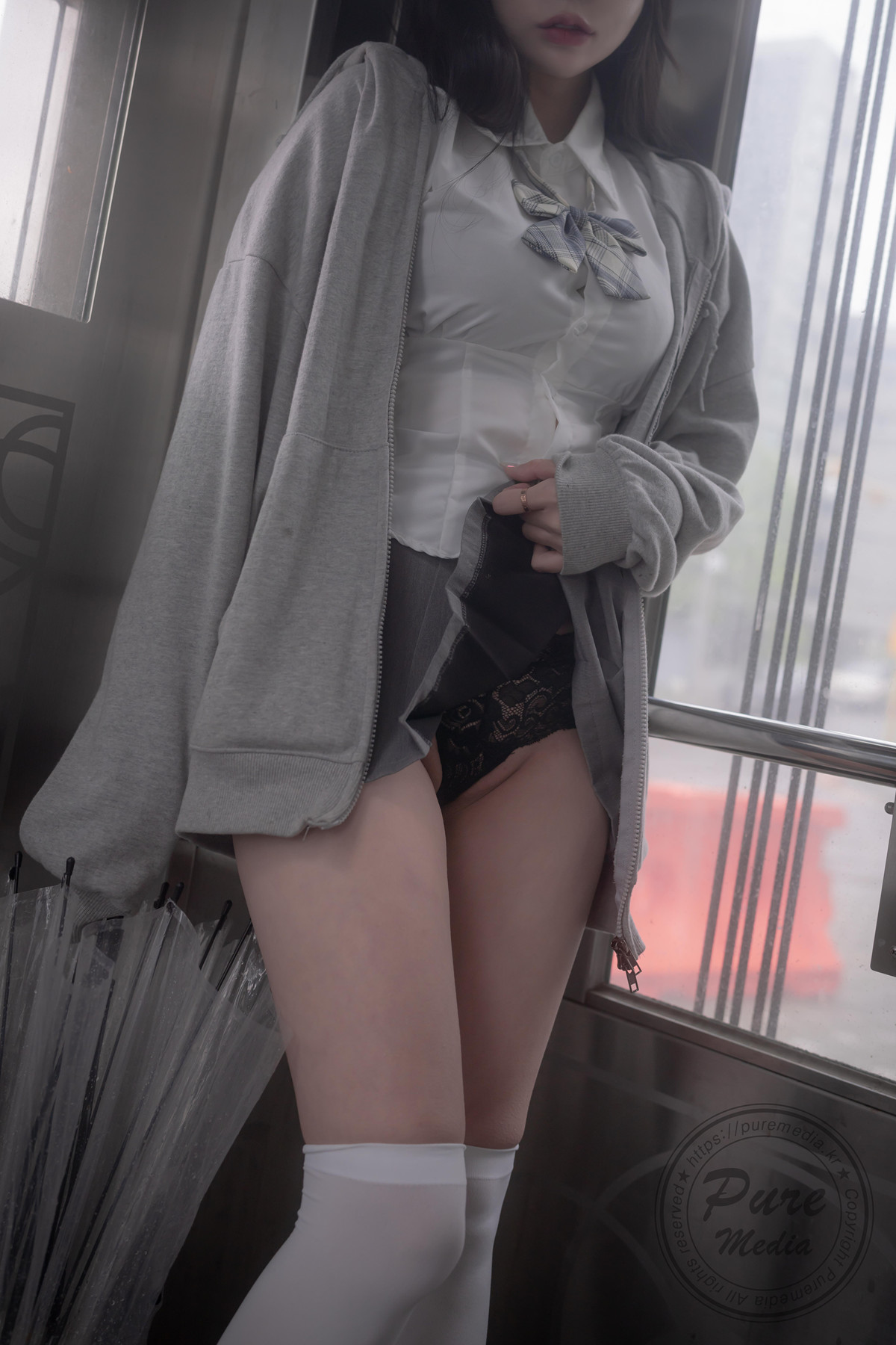 Mallang 말랑, PURE MEDIA Vol.288 ‘Moist Girl on Rainy Day’ Set.03の写真 9