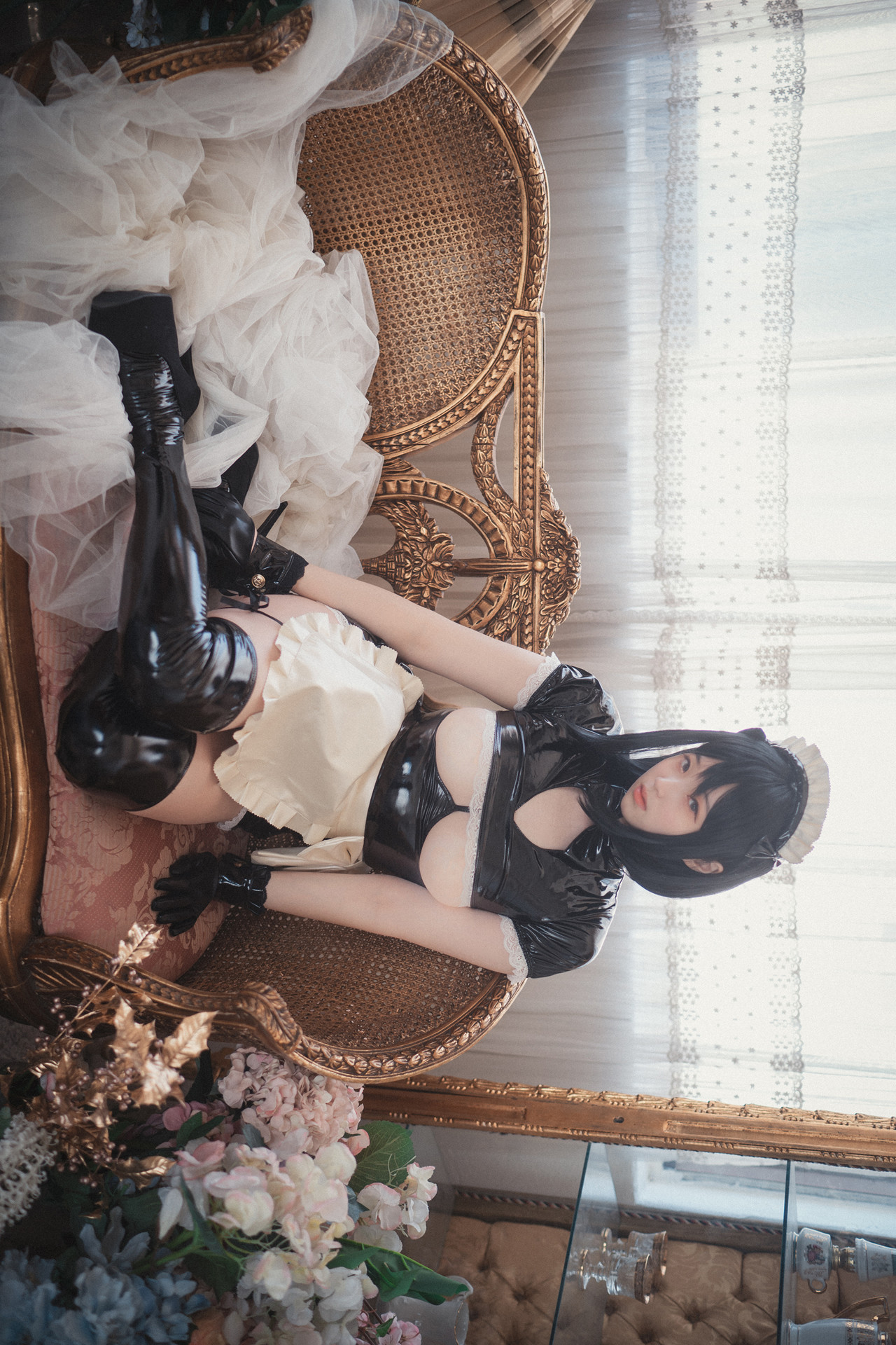 Bambi 밤비, DJAWA ‘Femme de Chambre en Latex’ Set.02の写真 34
