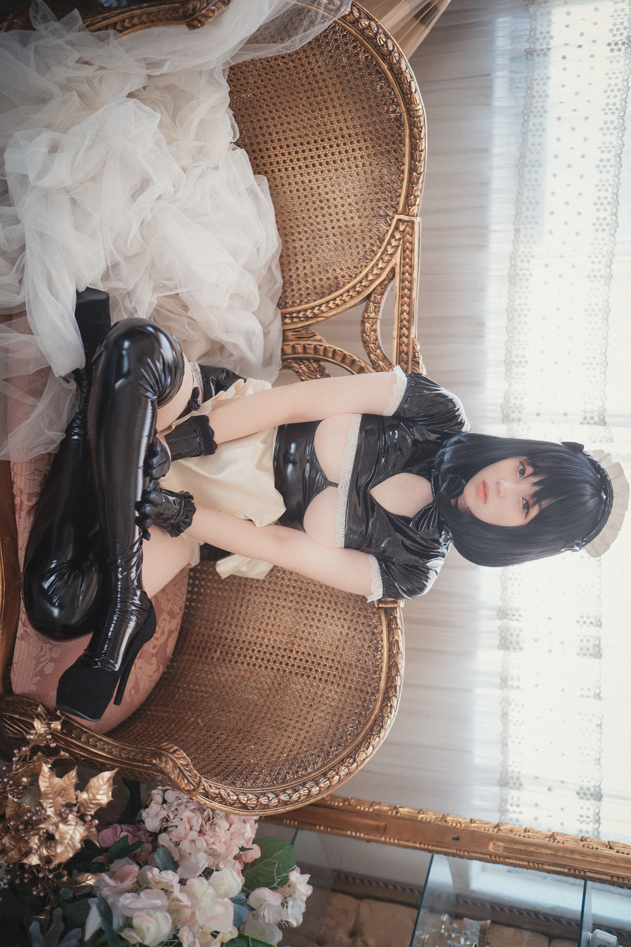 Bambi 밤비, DJAWA ‘Femme de Chambre en Latex’ Set.02の写真 36