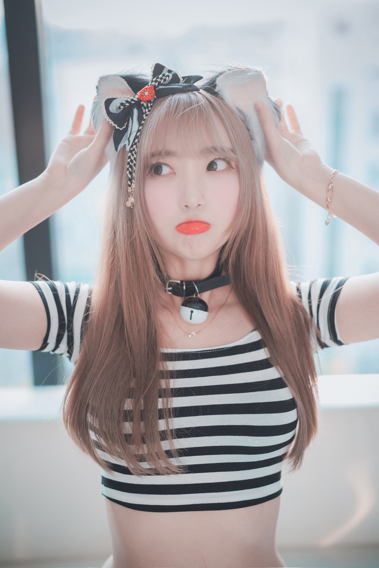 HaNari 하나리, DJAWA ‘Catgirl in Stripes’ Set.01の写真 4