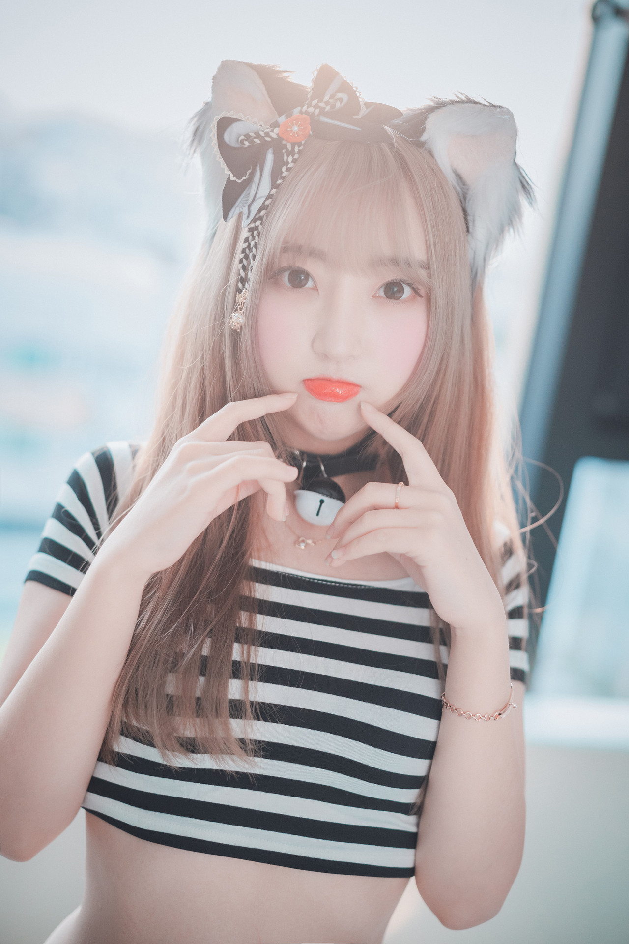 HaNari 하나리, DJAWA ‘Catgirl in Stripes’ Set.01の写真 5