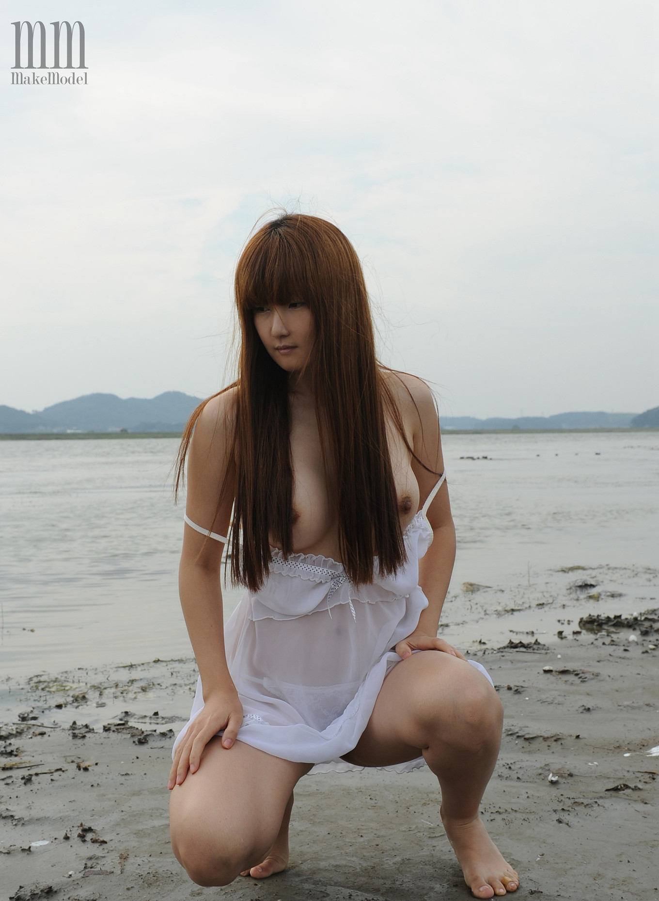 MakeModel Gahee 가희 – 강가에서 이러시면の写真 23