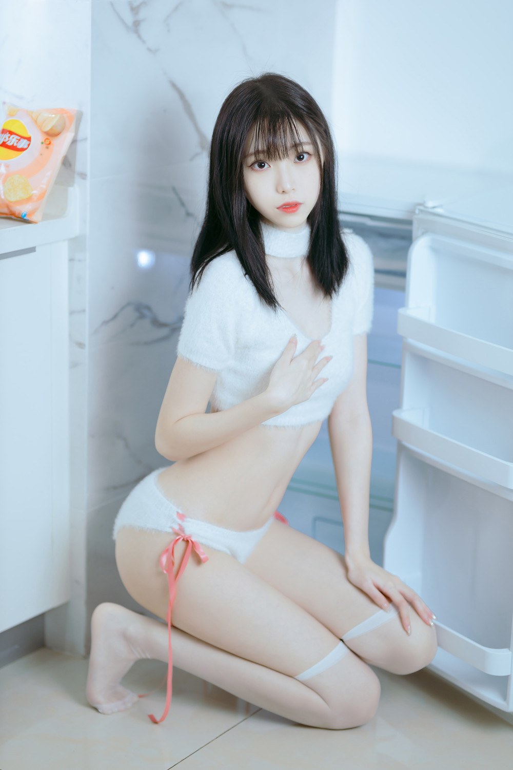 Cosplay 许岚LAN – 纯欲毛衣の写真 10