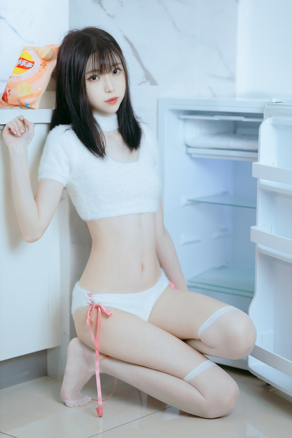 Cosplay 许岚LAN – 纯欲毛衣の写真 12