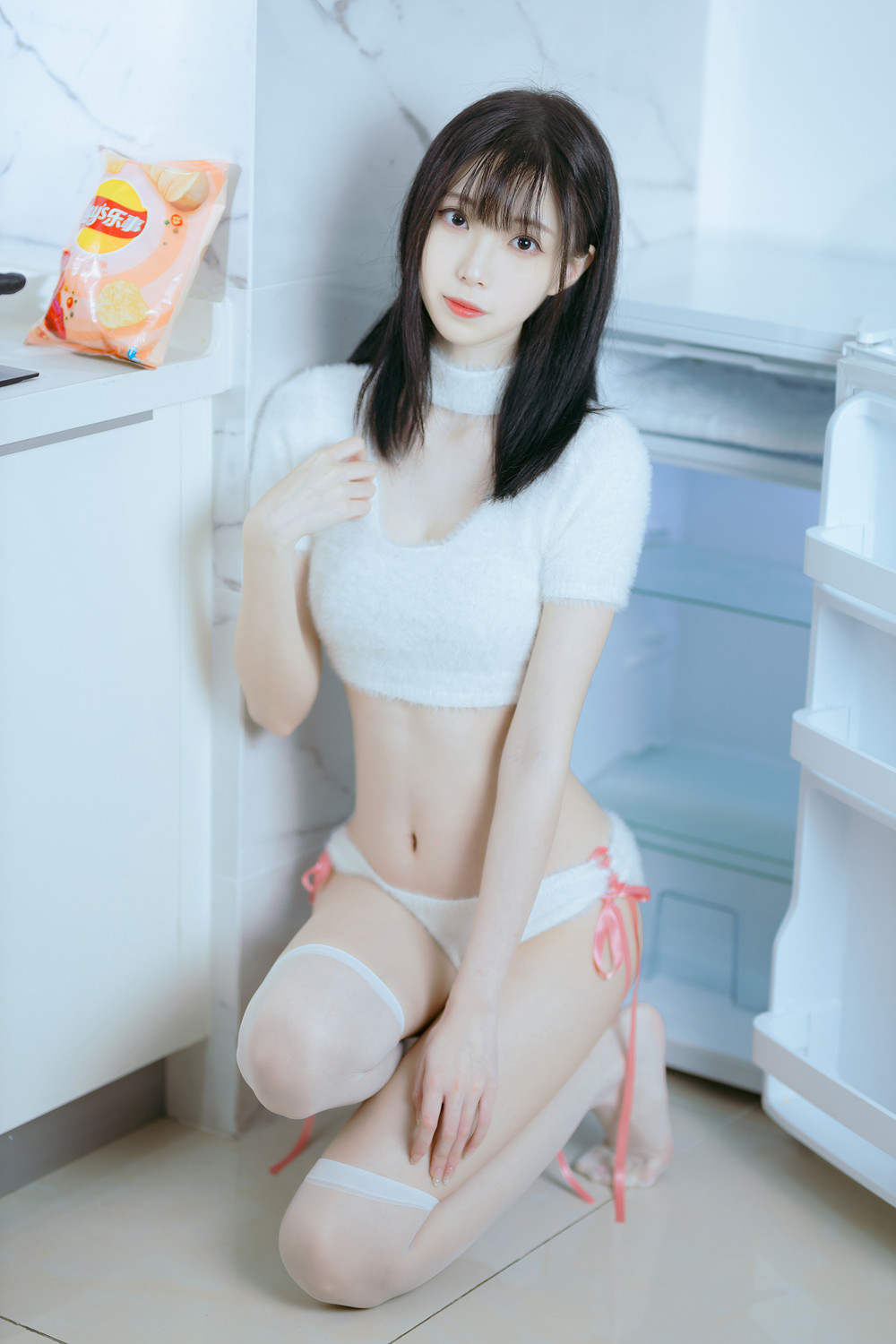 Cosplay 许岚LAN – 纯欲毛衣の写真 13