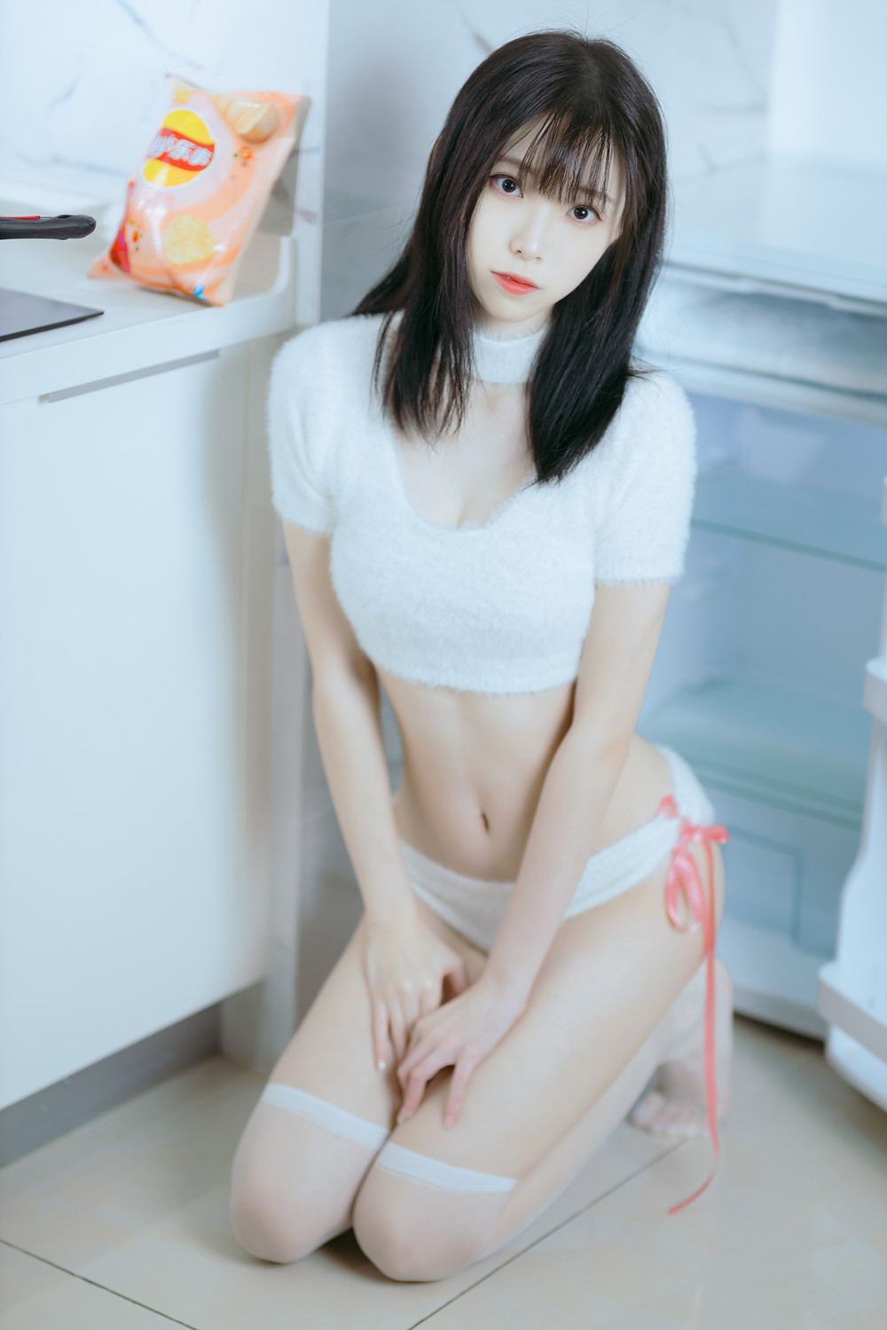 Cosplay 许岚LAN – 纯欲毛衣の写真 14