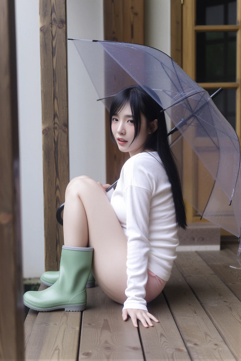 Rinaモモリナ – MAXIM 「Wet In The Rain – OUTSIDE」の写真 11