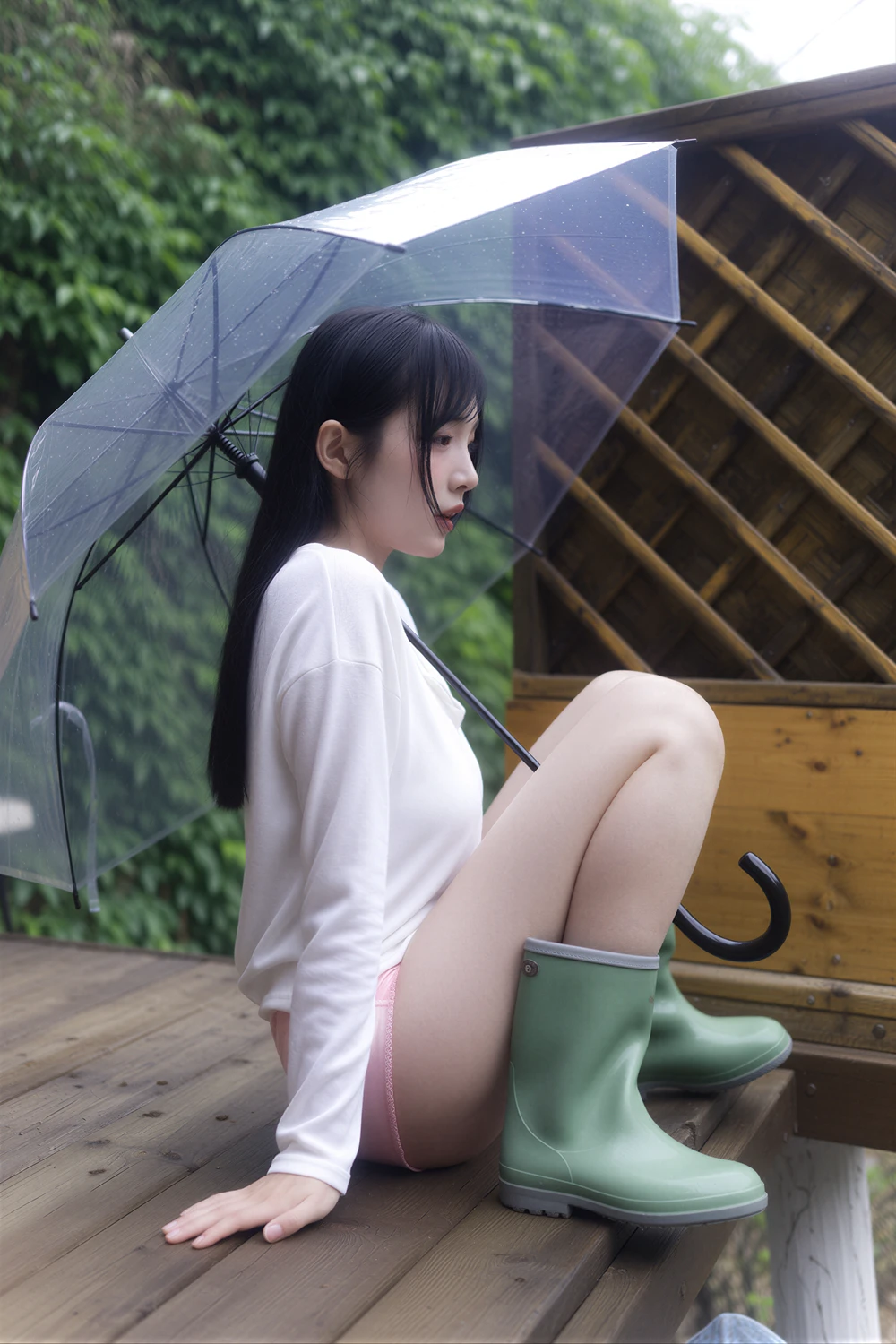 Rinaモモリナ – MAXIM 「Wet In The Rain – OUTSIDE」の写真 12