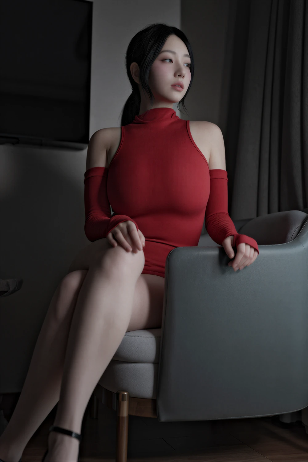 Suji 수지 – X-LEVEL Vol.82 「Meshed RED」の写真 2