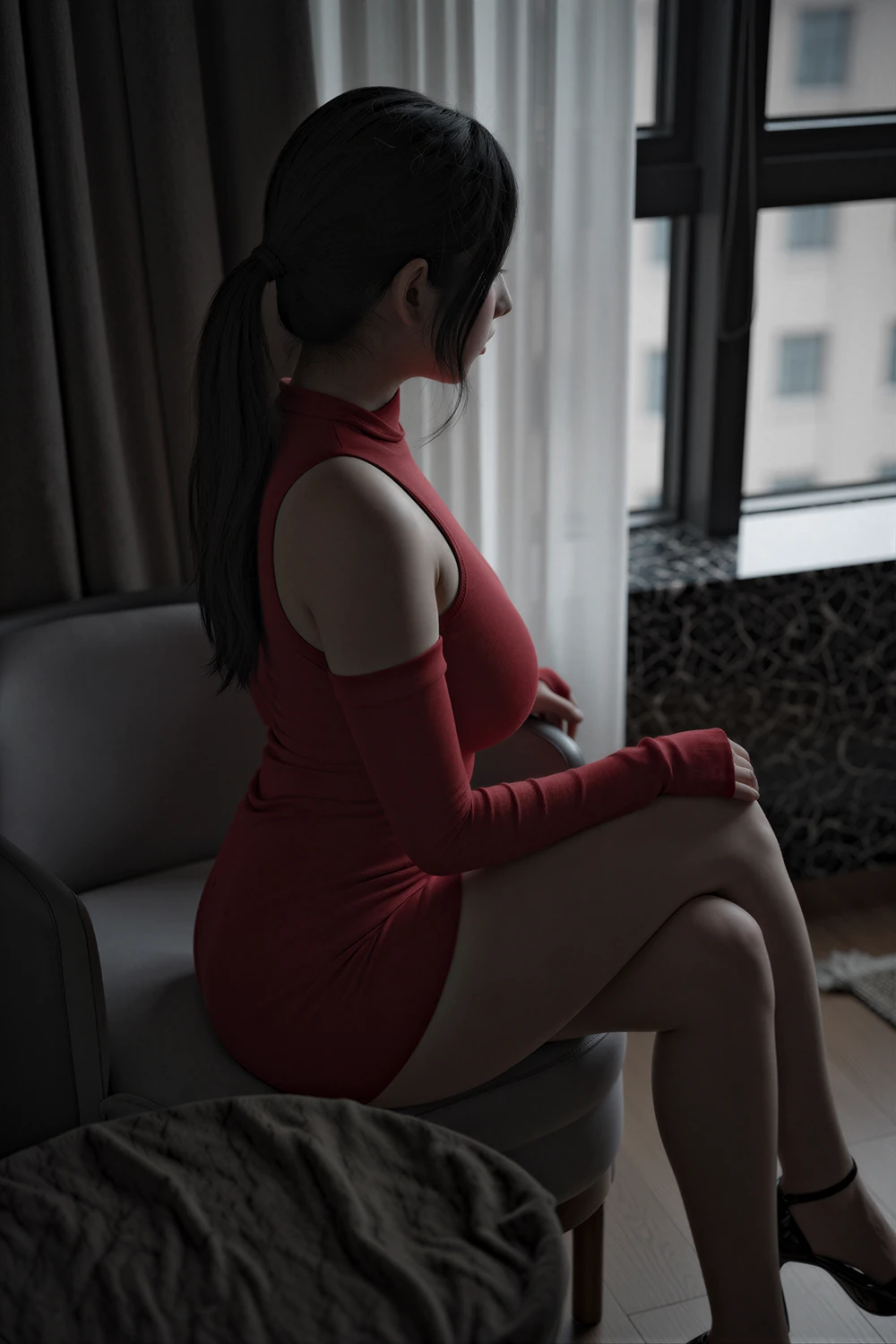 Suji 수지 – X-LEVEL Vol.82 「Meshed RED」の写真 3