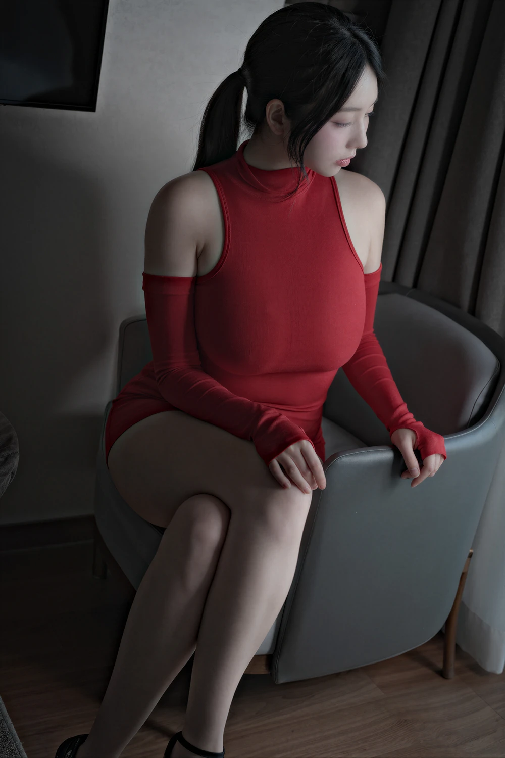 Suji 수지 – X-LEVEL Vol.82 「Meshed RED」の写真 5