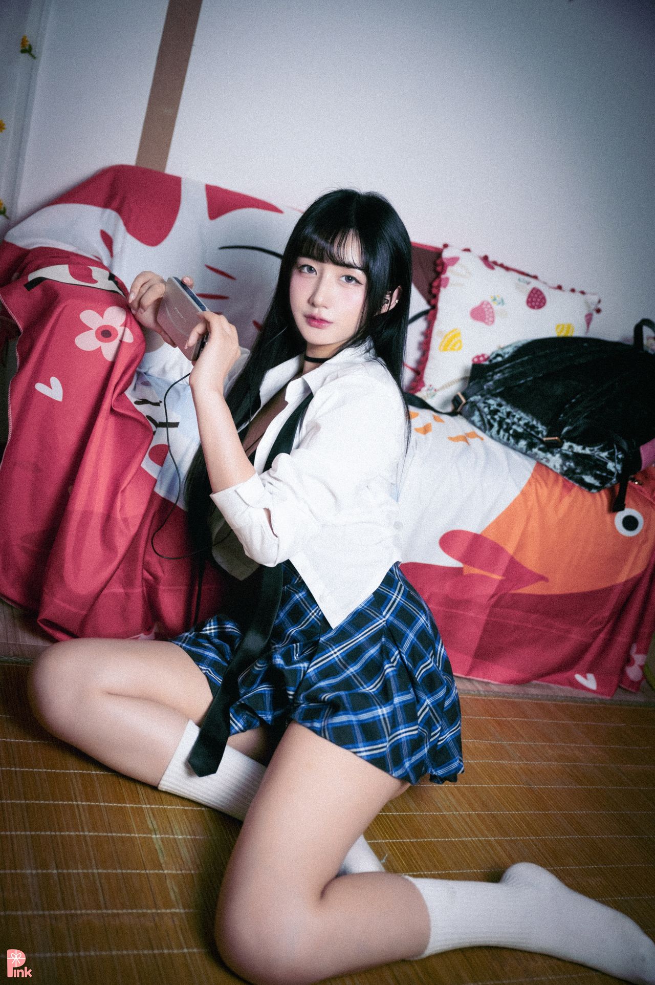 Han Jina 한지나, [PINK] 지나의 교복 생활 (Dark Ver)の写真 15