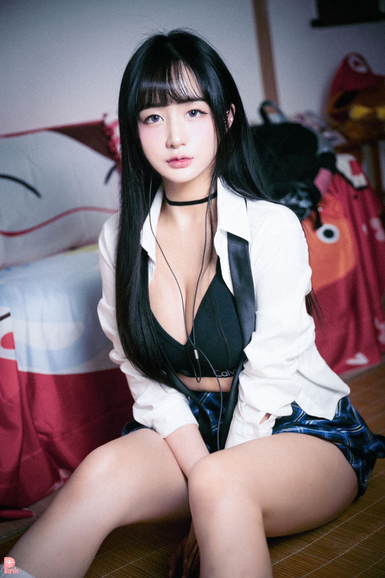 Han Jina 한지나, [PINK] 지나의 교복 생활 (Dark Ver)の写真 17