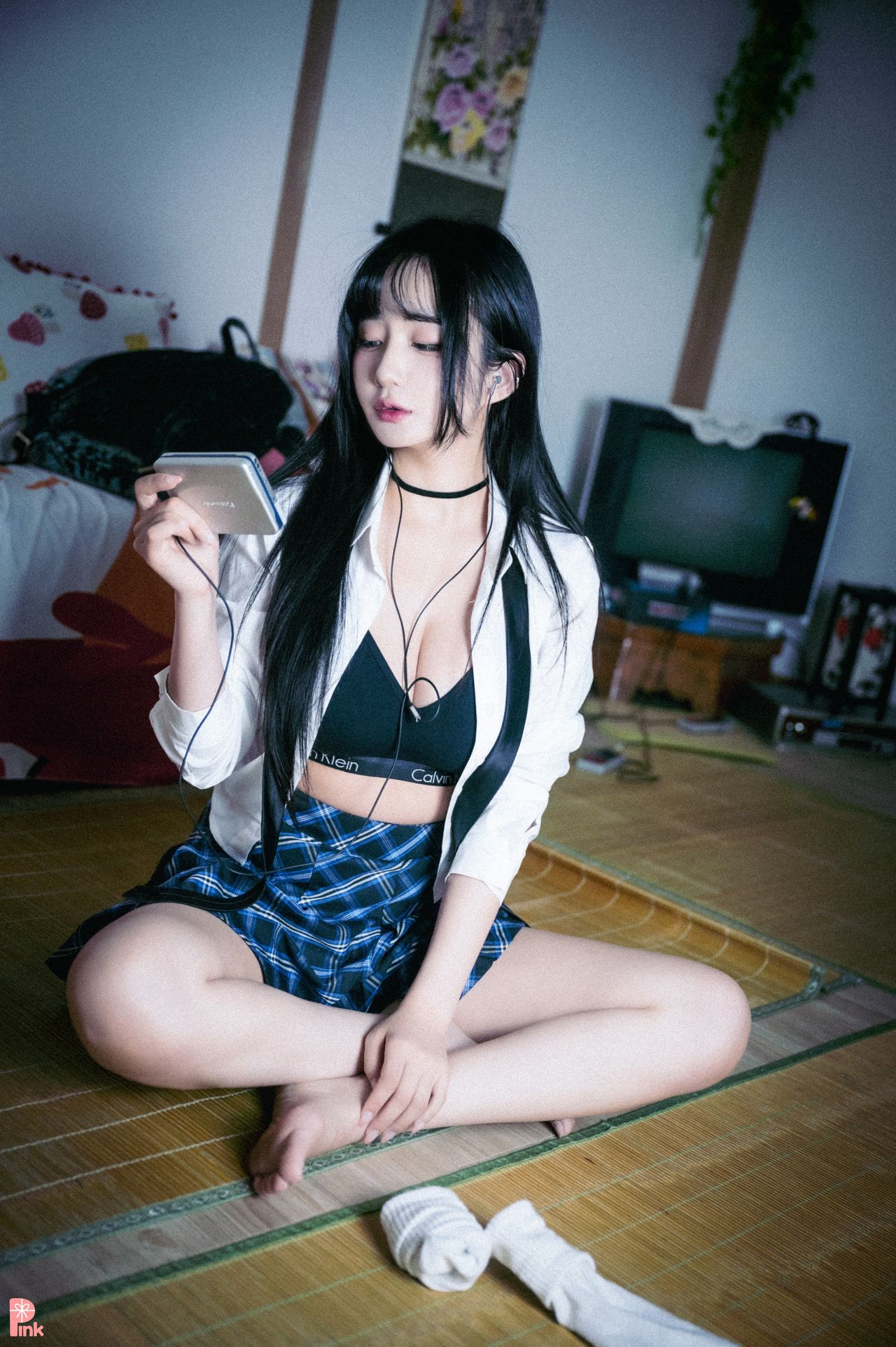 Han Jina 한지나, [PINK] 지나의 교복 생활 (Dark Ver)の写真 41