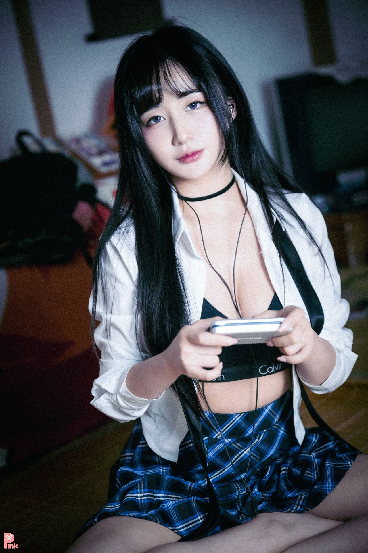 Han Jina 한지나, [PINK] 지나의 교복 생활 (Dark Ver)の写真 42