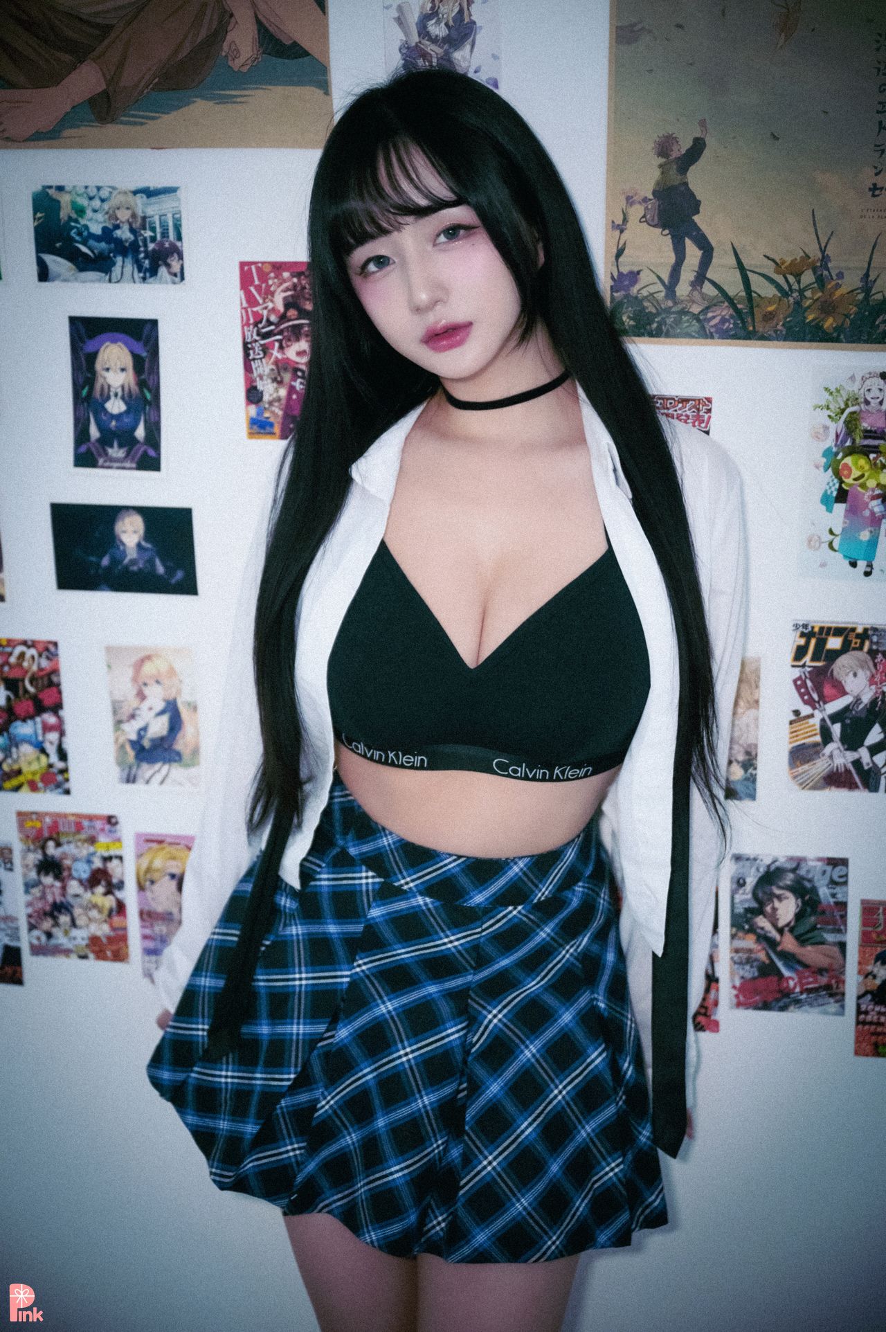 Han Jina 한지나, [PINK] 지나의 교복 생활 (Dark Ver)の写真 43