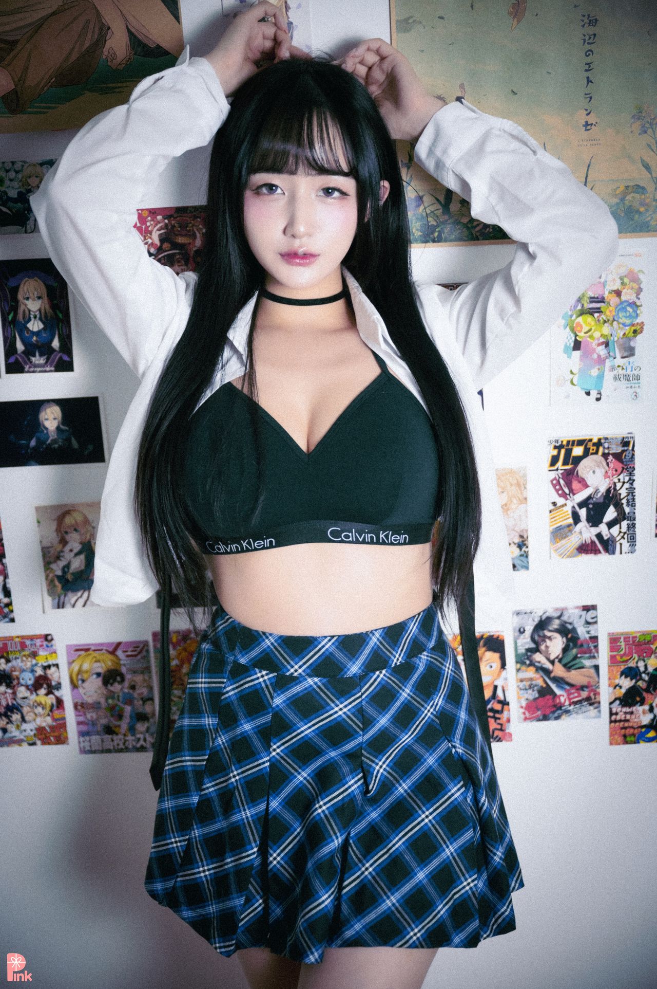 Han Jina 한지나, [PINK] 지나의 교복 생활 (Dark Ver)の写真 44
