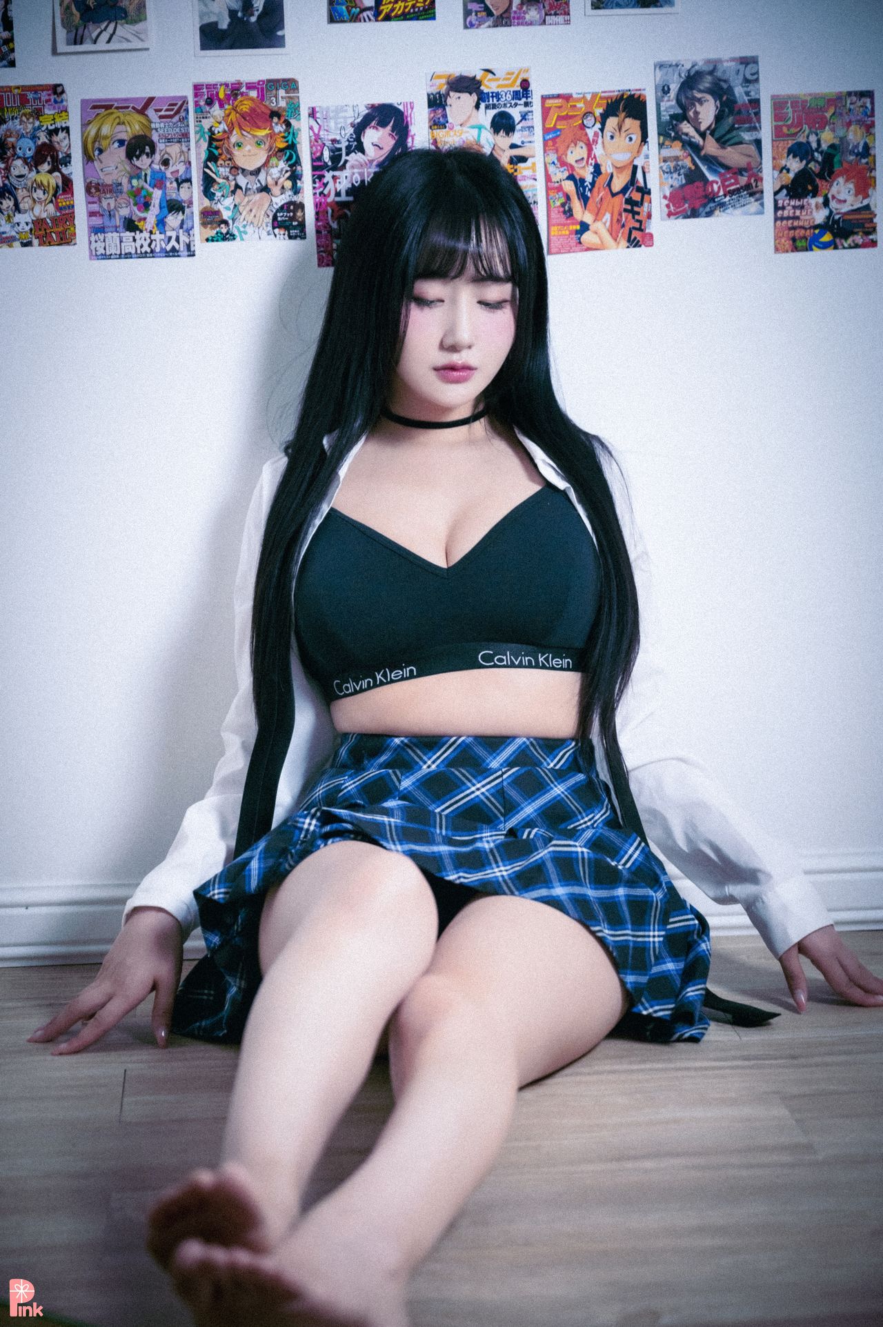 Han Jina 한지나, [PINK] 지나의 교복 생활 (Dark Ver)の写真 49