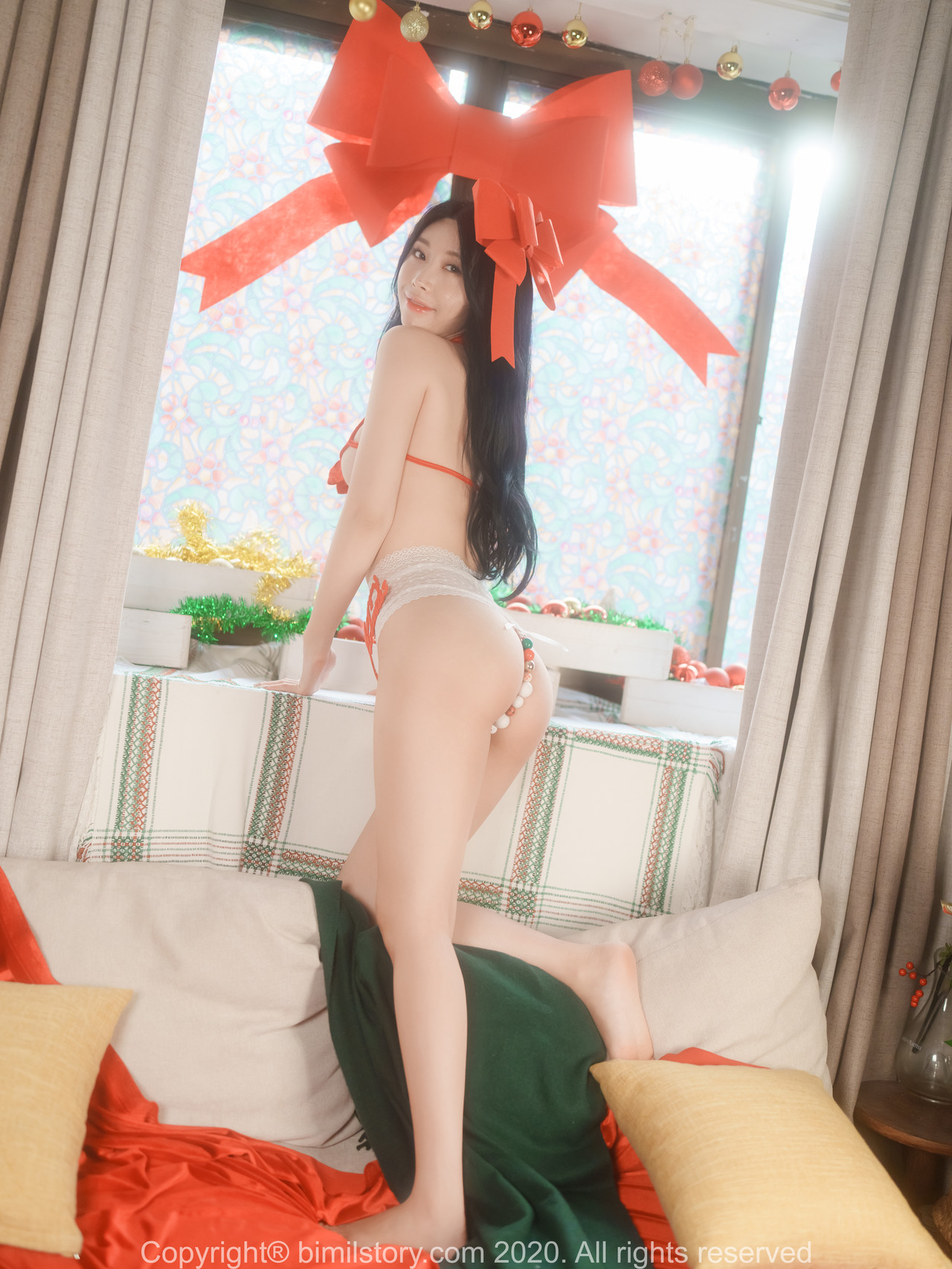 Minjung 민정, [Bimilstory] X-mas Special Challenge! Beads Panties Santa Girl Set.01の写真 76