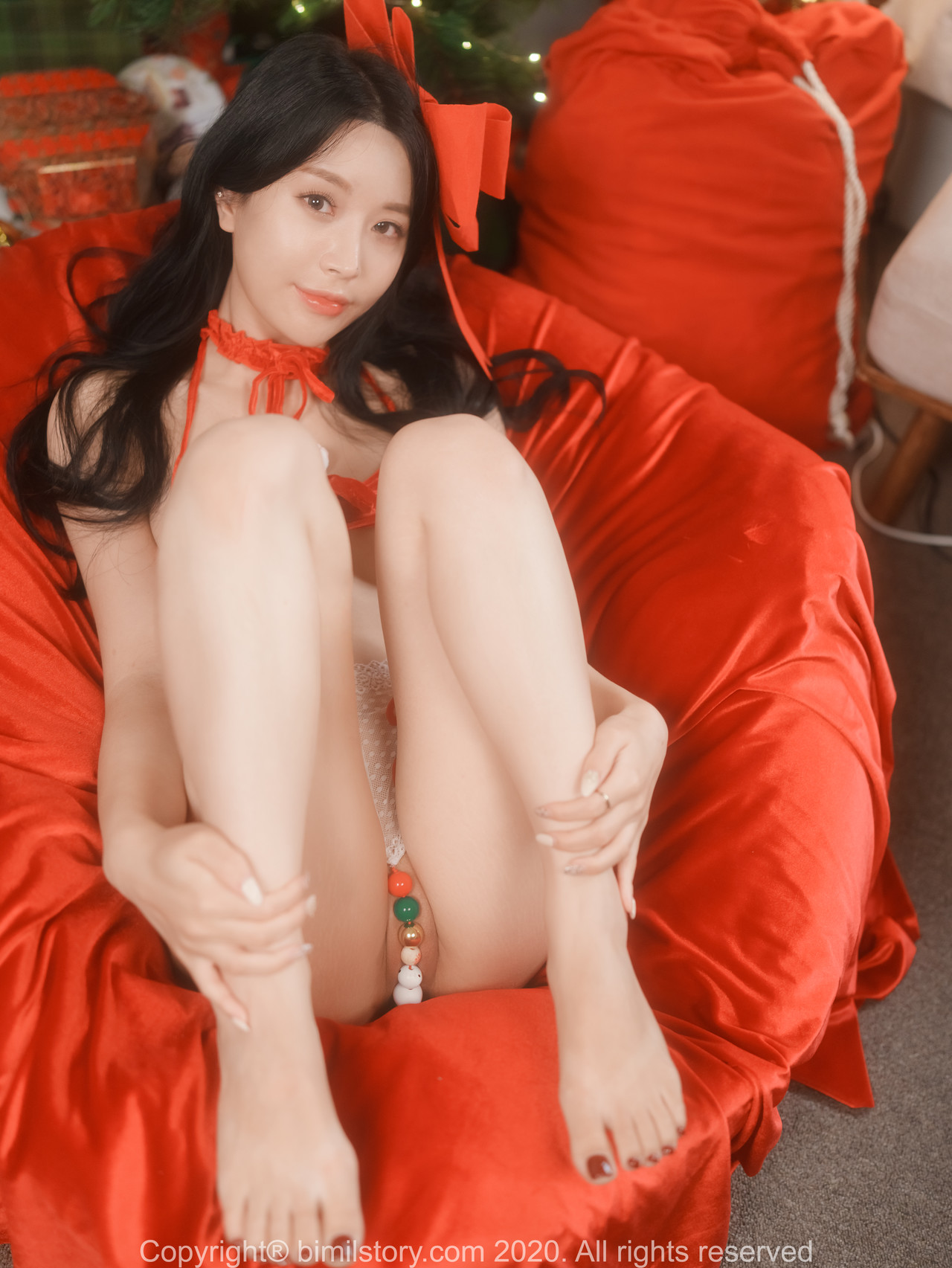 Minjung 민정, [Bimilstory] X-mas Special Challenge! Beads Panties Santa Girl Set.02の写真 62