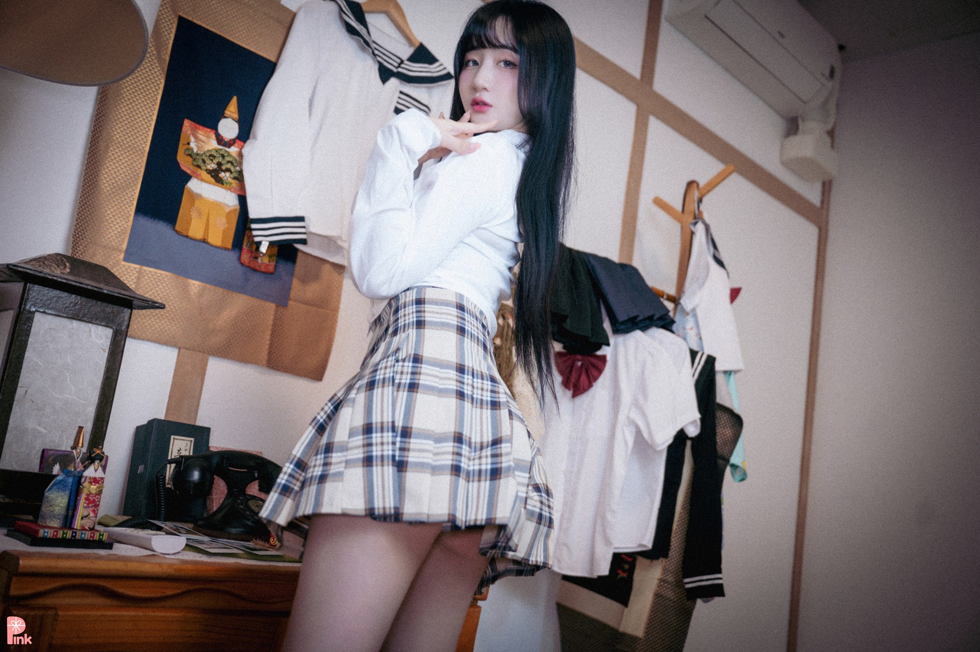 Han Jina 한지나, [PINK] 지나의 교복 생활 (Bright Ver)の写真 4